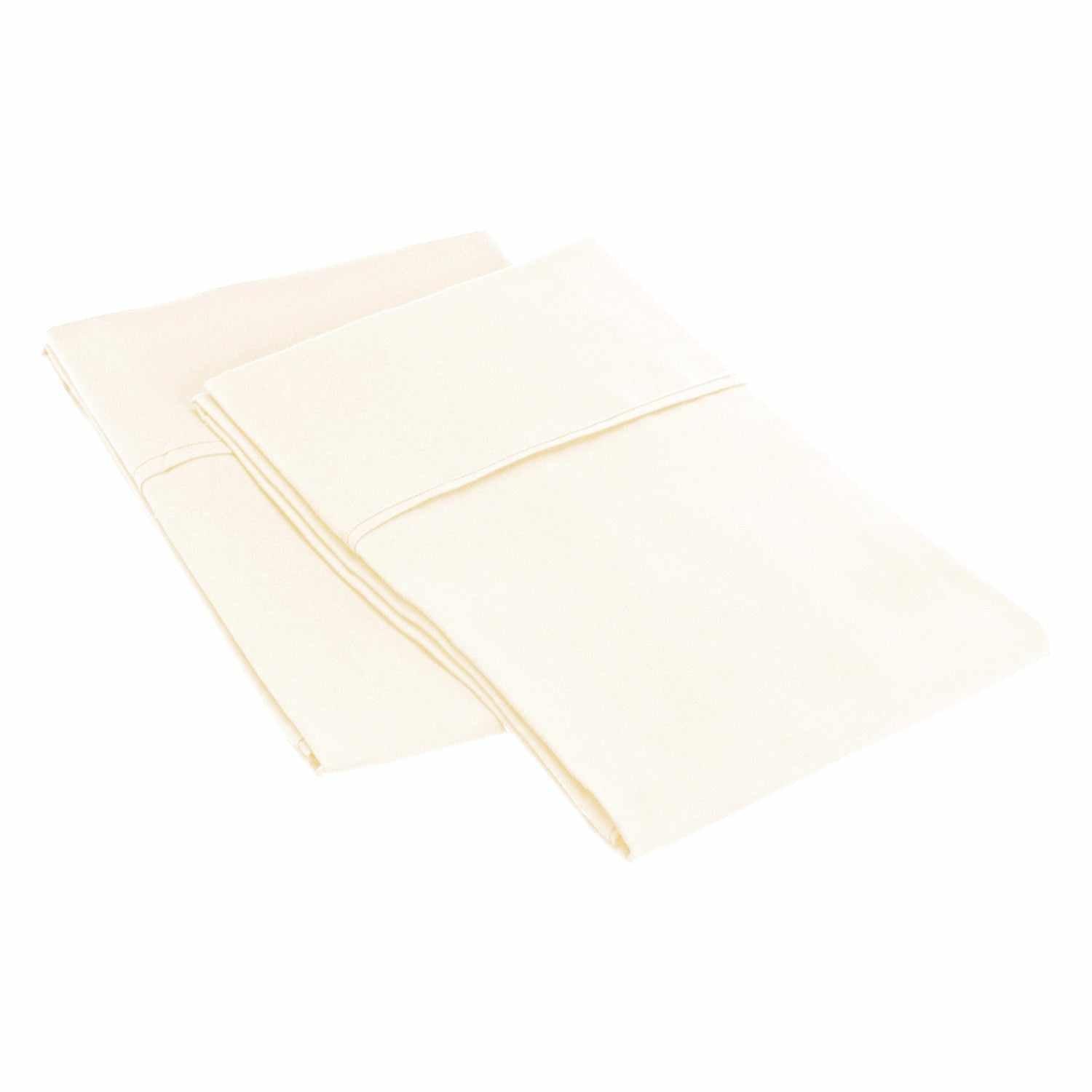 2-Piece Microfiber Wrinkle Resistant Pillowcase Set - Soft & Breathable Bedding for Side Sleepers & Hot Sleepers - Perfect for Home, Hotel, and Travel Use