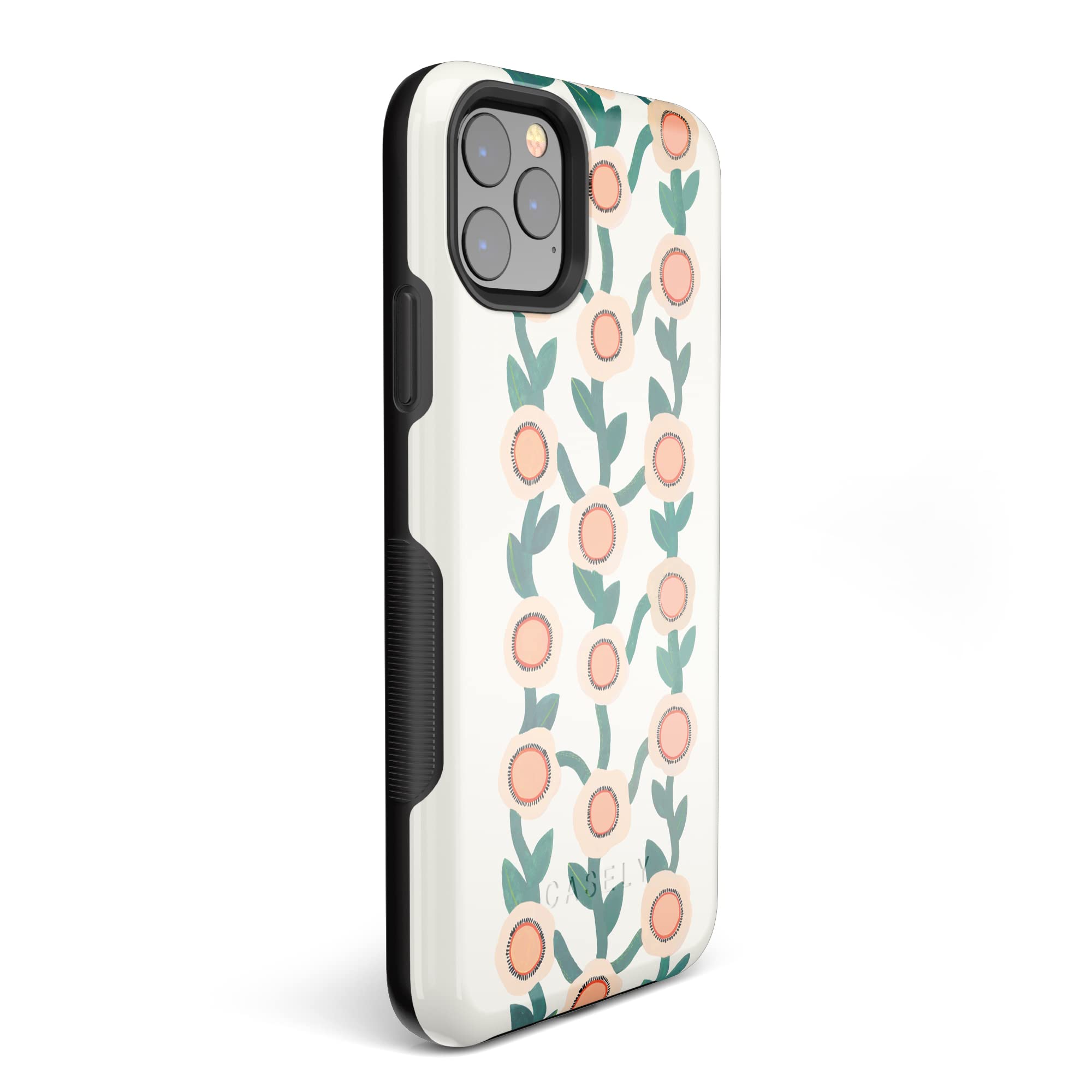 Casely iPhone 11 Pro Max Case - Floral Print Protective Cover with Shock Absorption | Slim Fit Phone Case for Women | Perfect for Daily Use, Work & Travel