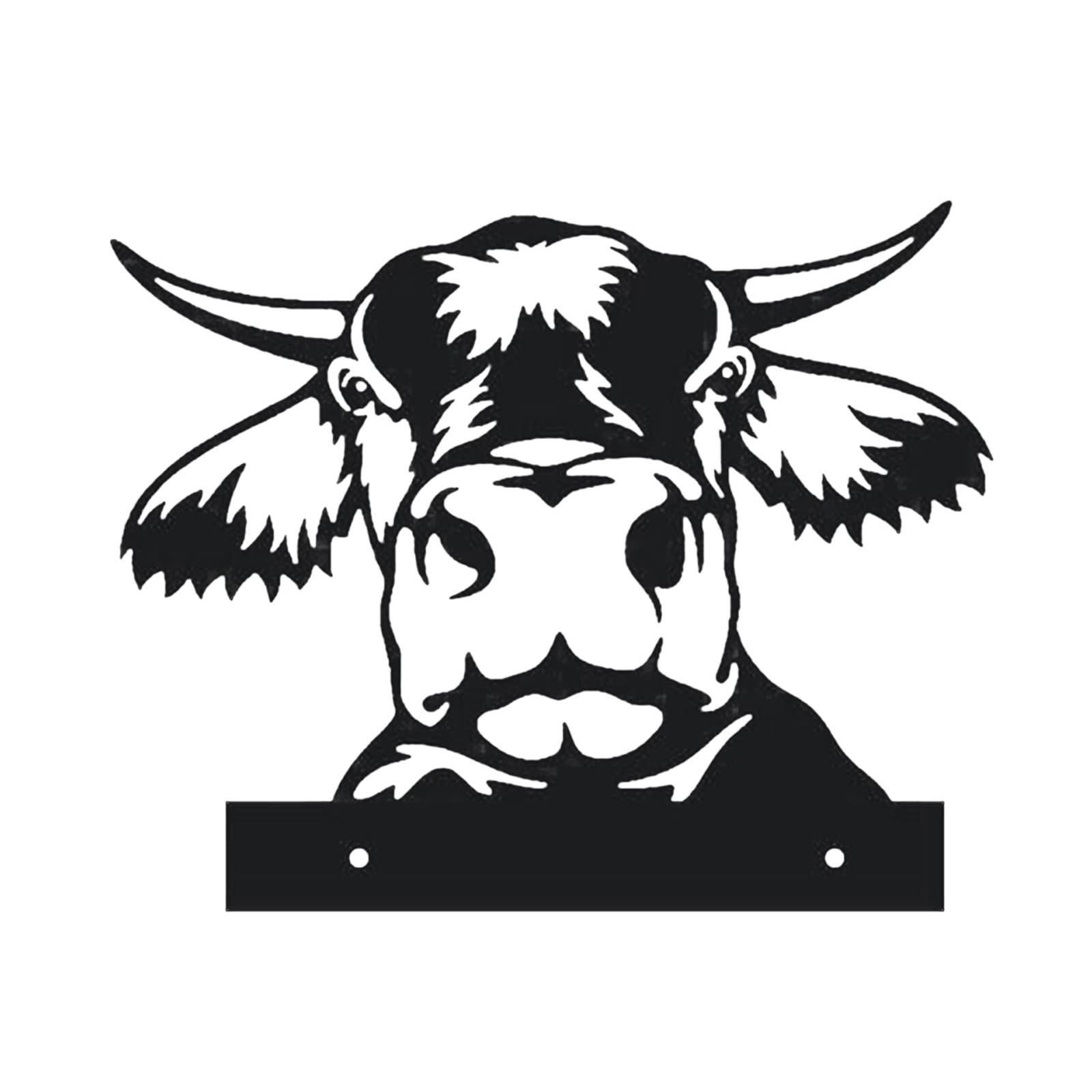 Peeping Cow Metal Wall Art - Farm Animal Sculpture Decor for Home, Garden & Fence | Rustic Farmhouse, Outdoor & Modern Artwork | Perfect for Living Room, Patio, Barn & Countryside Decor