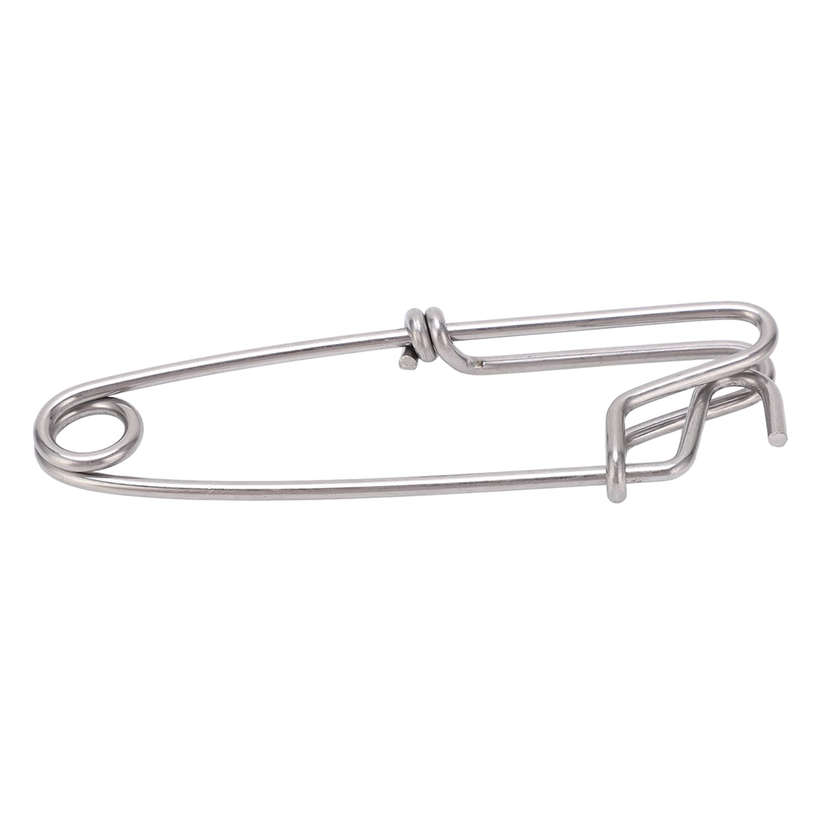 5-Pack Durable Stainless Steel Longline Fishing Clips (2.6x100mm) - Heavy Duty Saltwater Fishing Gear for Tuna, Swordfish & Deep Sea Fishing - Perfect for Boat, Pier & Offshore Angling Accessories