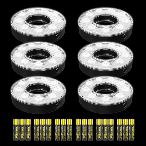 Battery Powered- CoolWhite- O Shape- 6Pack