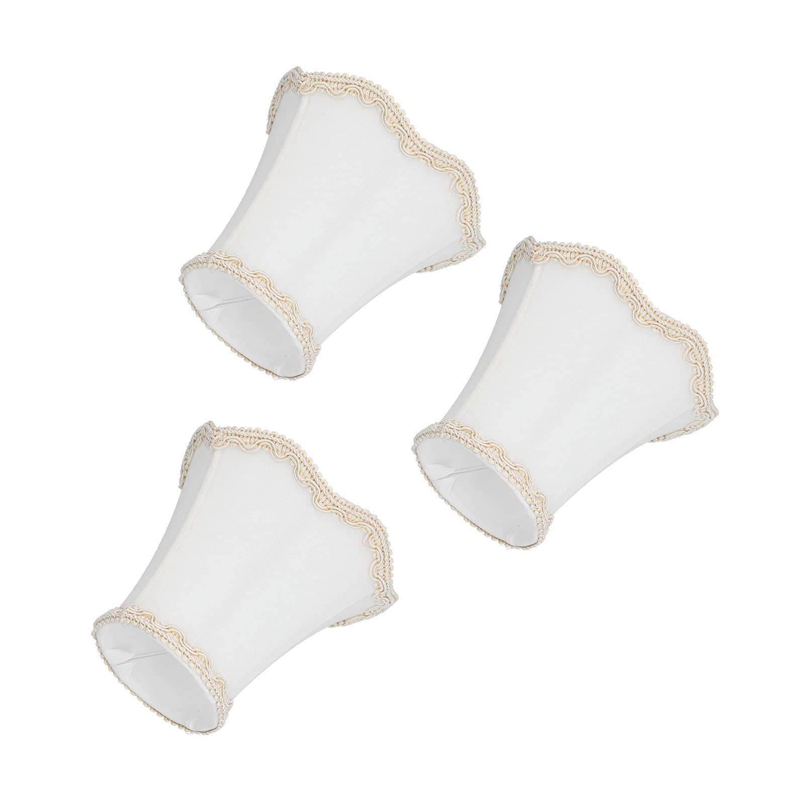 3Pcs Clip-On Fabric Lamp Shades - High Transmittance Decorative Lighting Accessories for Home, Hotel, KTV & Hall Decor - Perfect for Bedroom Ambiance, Restaurant Lighting & Lounge Atmosphere