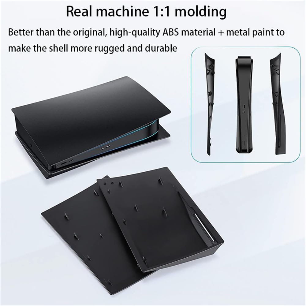 PS5 Face Plates & Console Cover for PlayStation 5 Disc Version - ABS Replacement Side Panels, Protective Game Case Shell Skin - Perfect for Gaming Setups & Home Entertainment