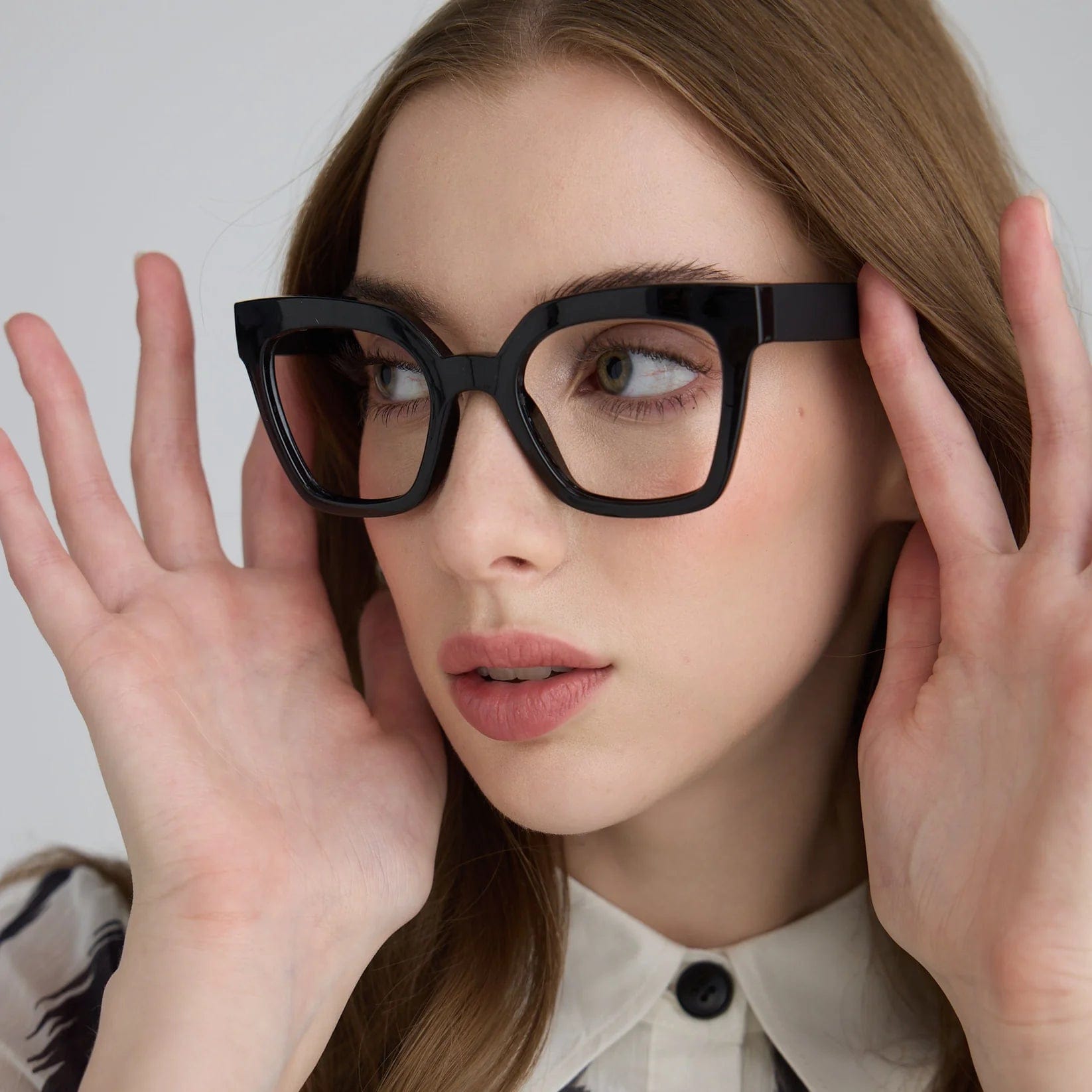 Valentina Black Reading Glasses for Women & Men - Lightweight Blue Light Blocking Readers for Computer, Office & Book Reading