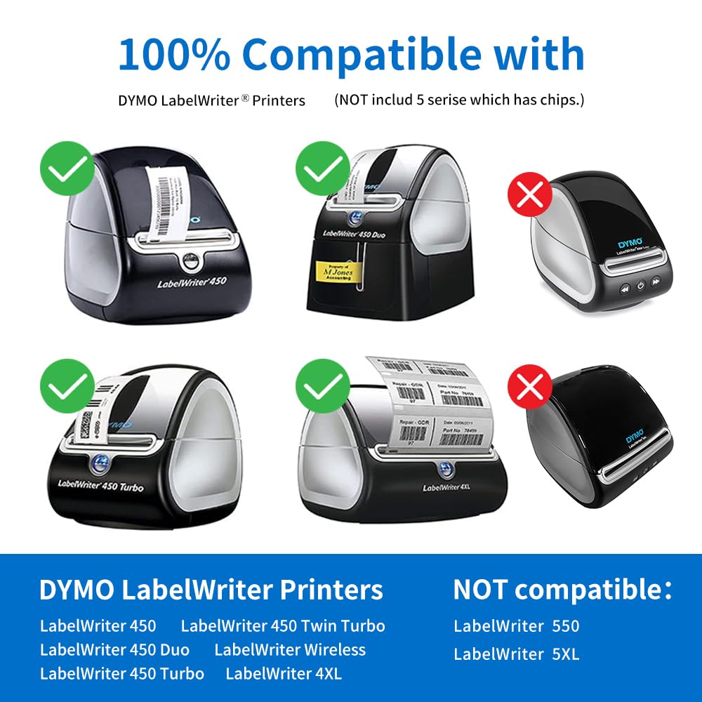 Dymo 30252 Compatible Labels - 1 1/8