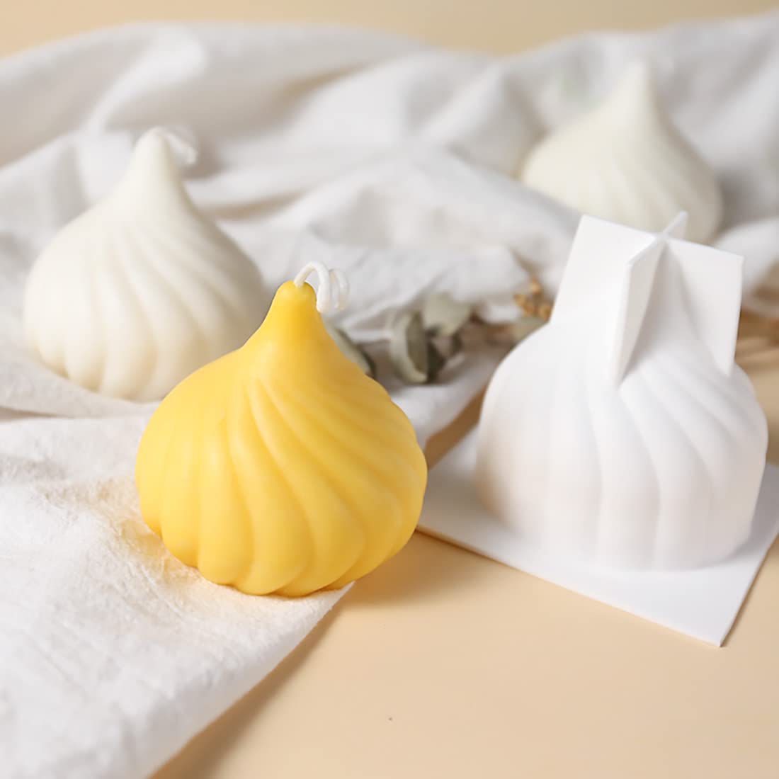 4PCS Silicone Bubble Candle Molds Set - DIY Candle Making Kit for Epoxy Resin, Soap, Chocolate, Pudding & Clay Crafts - Perfect for Home Decor, Wedding Favors & Handmade Gifts