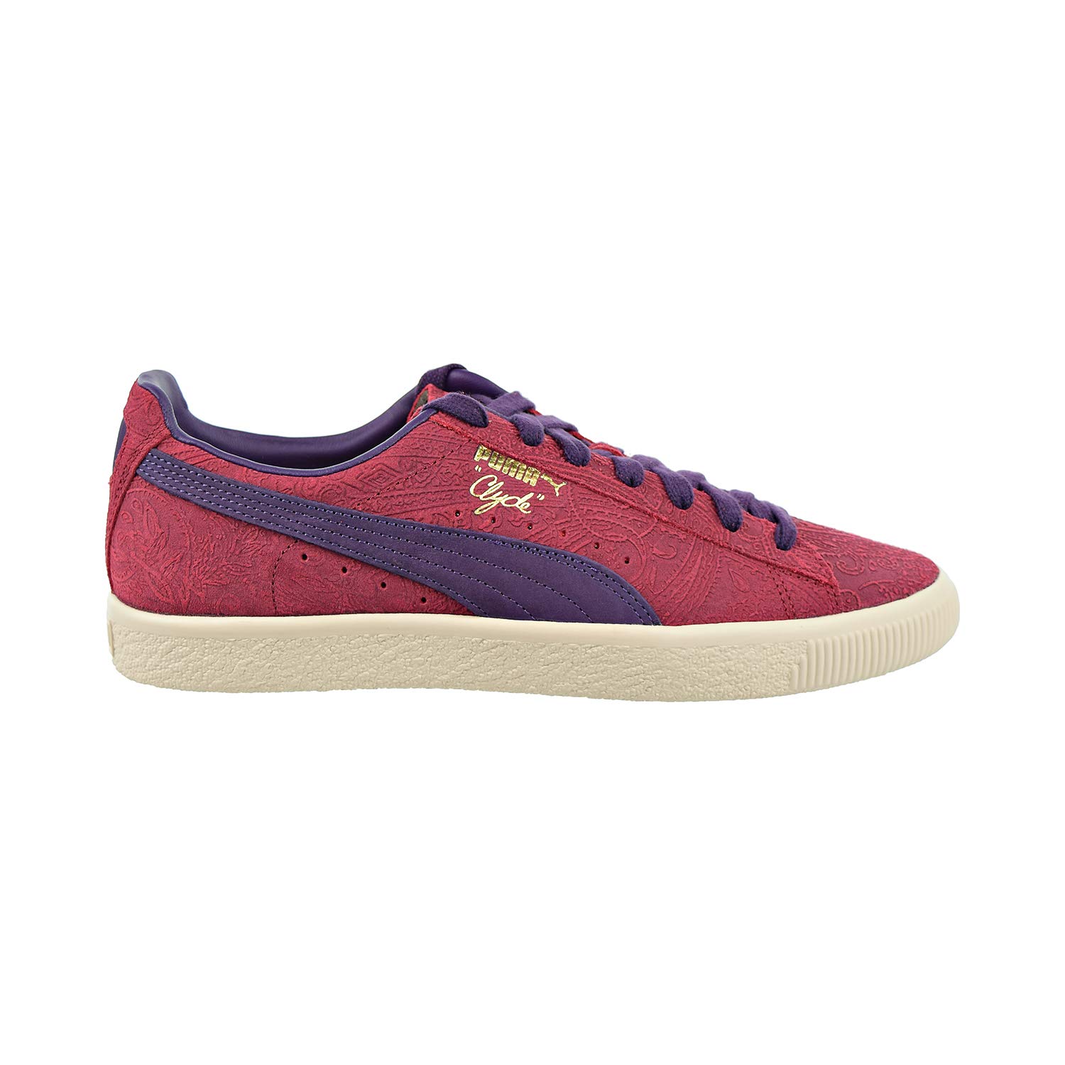 PUMA Men's Clyde Paisley Casual Sneakers - Lightweight Comfortable Walking Shoes for Men | Perfect for Everyday Wear, Gym, and Street Style Fashion