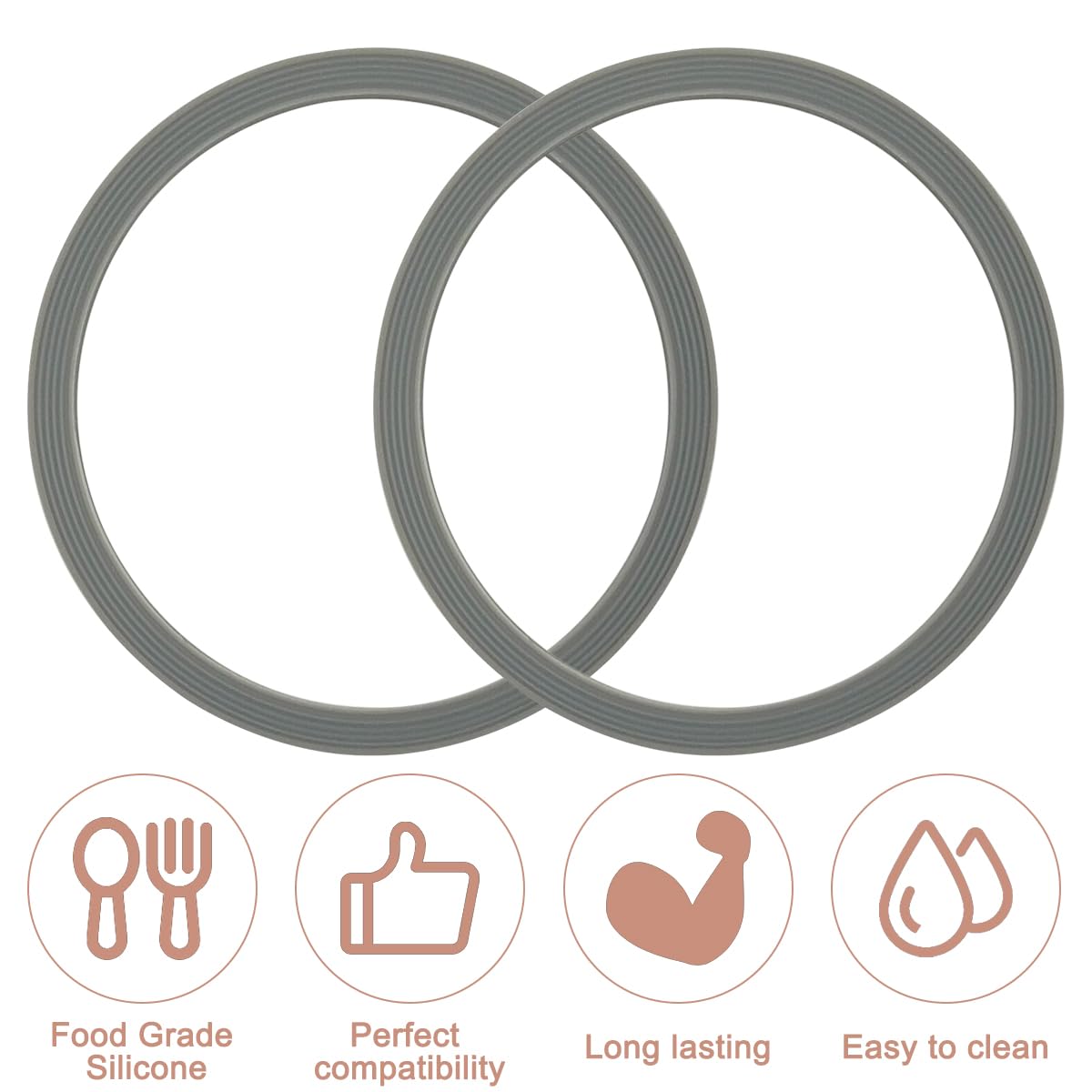 6 Pcs Owala FreeSip Water Bottle Gasket Replacement Kit with Brush - for Stainless Steel Cups, Home & Gym Use
