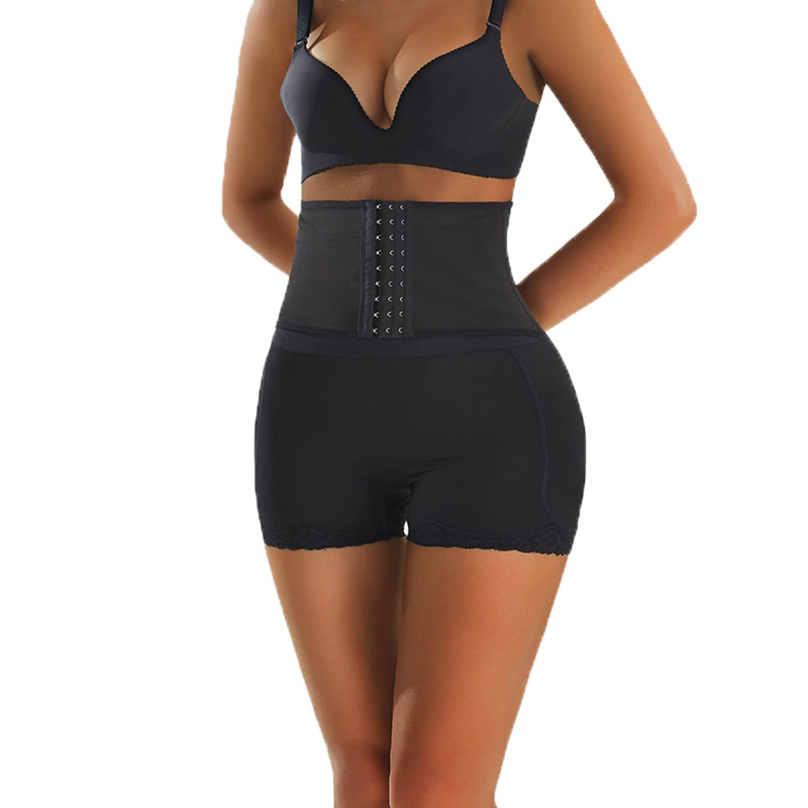 Best Shapewear Shorts for Women - Padded Butt Lifter & Hip Enhancer with Fake Pads | High Waist Push Up Underwear with Hooks | Perfect for Workout, Daily Wear & Special Occasions