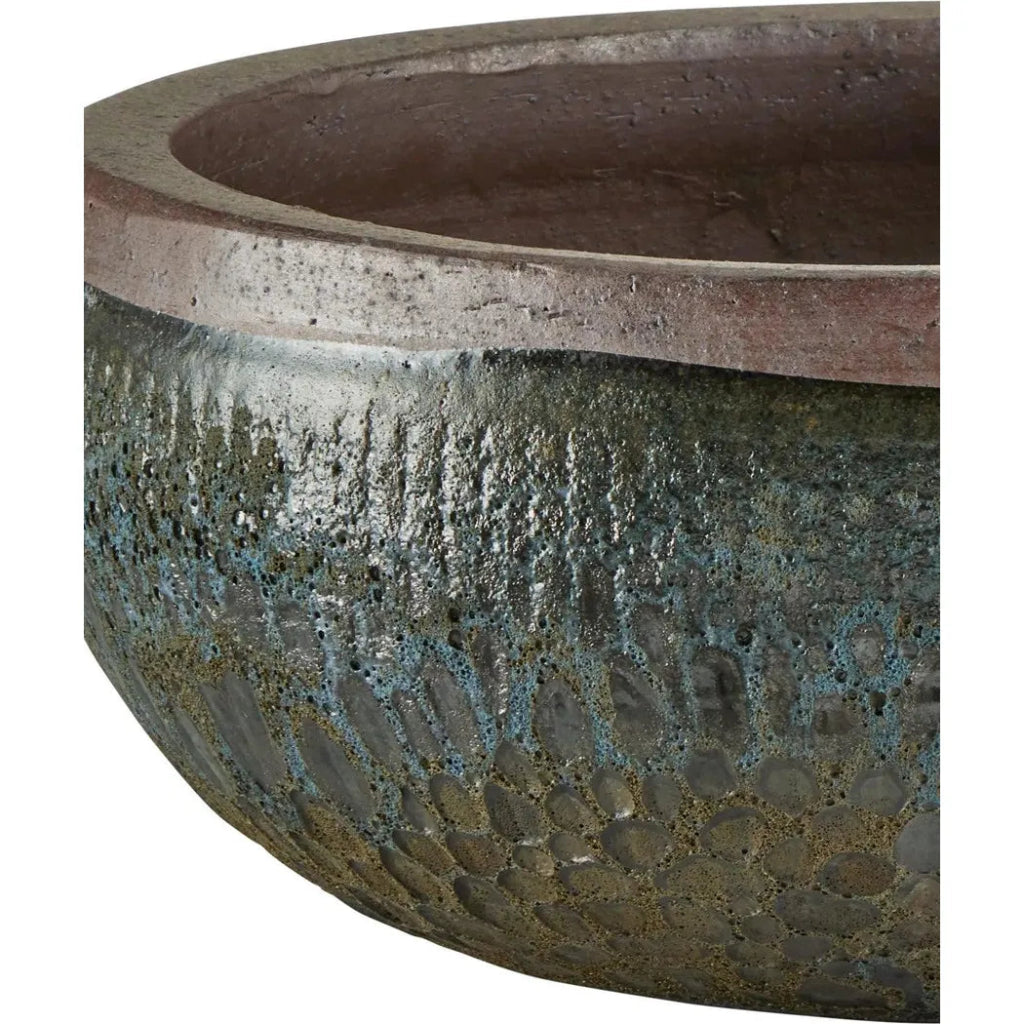 7.5 Inch Lyra Ceramic Black Planter - Modern Indoor Flower Pot for Home Decor, Office Plants, and Succulent Arrangements