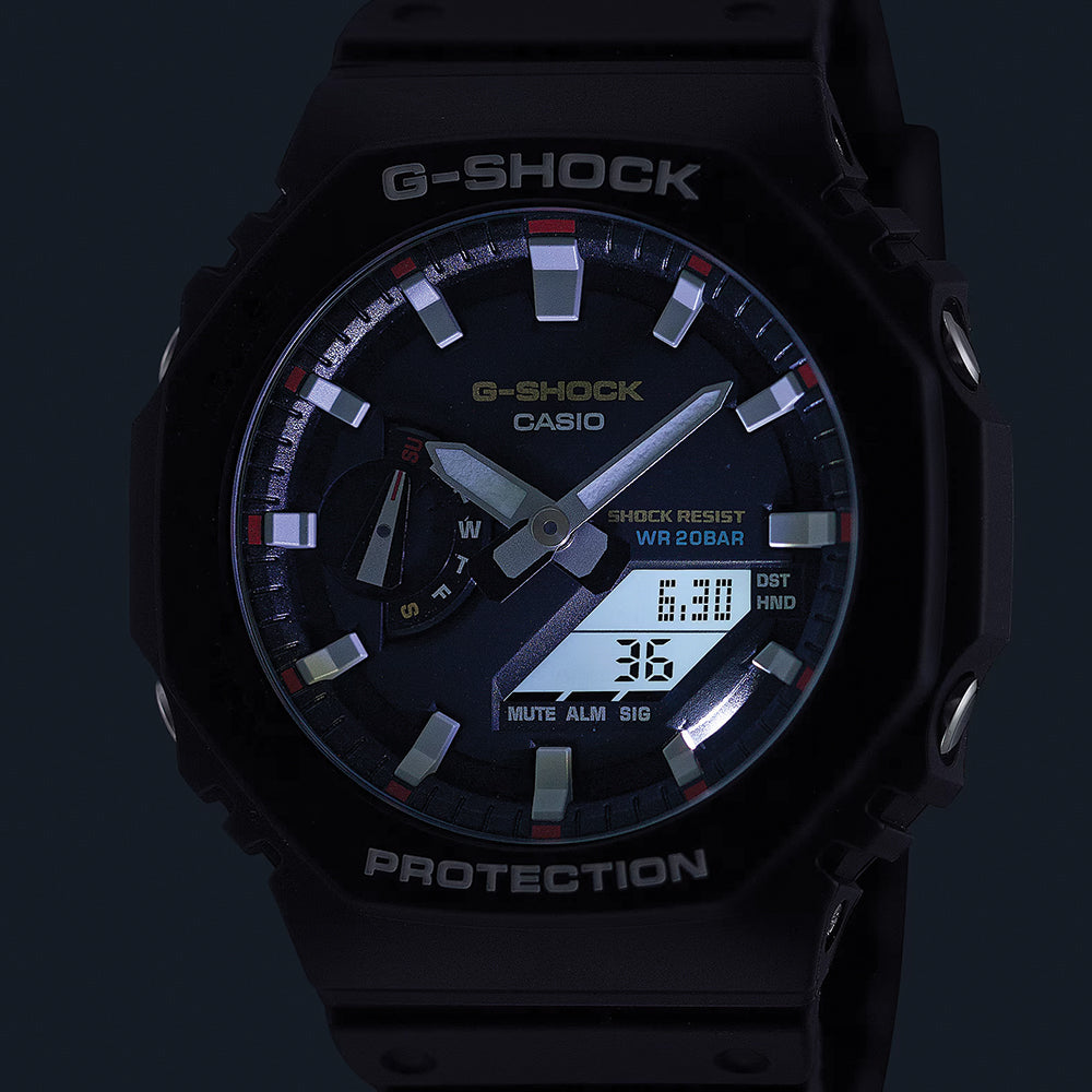 Casio G-Shock GA2100RL-1A Digital Analog Watch - Stylish & Durable for Outdoor, Sports & Everyday Wear