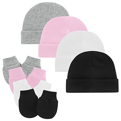 4 Pack 8 Black/Pink/Grey/White