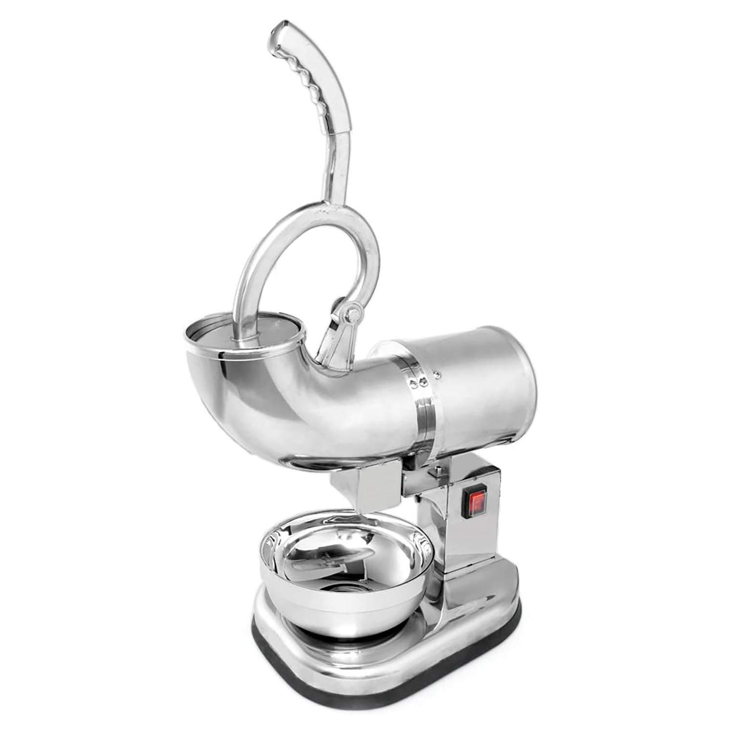 ALDKitchen Electric Ice Shaving Machine - 440 lbs/h Stainless Steel Ice Crusher for Snow Cones, Frozen Drinks & Cocktails - Perfect for Home Bars, Parties & Commercial Use (110V)