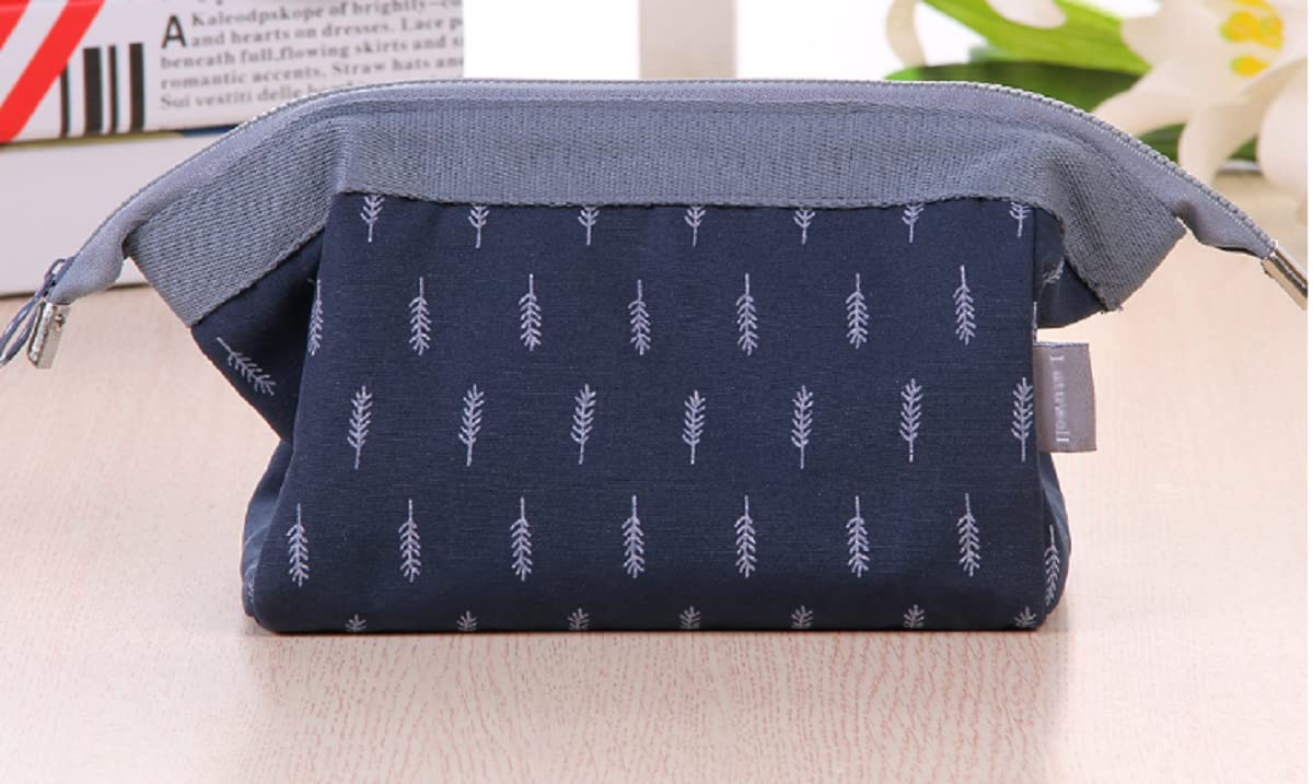 **TINSICO Travel Organizer Bag - Waterproof Toiletry & Cosmetic Makeup Case for Women | Jewelry & Electronics Accessories Pouch | Portable Carry-On Bag for Travel, Gym, and Daily Use (Blue)**
