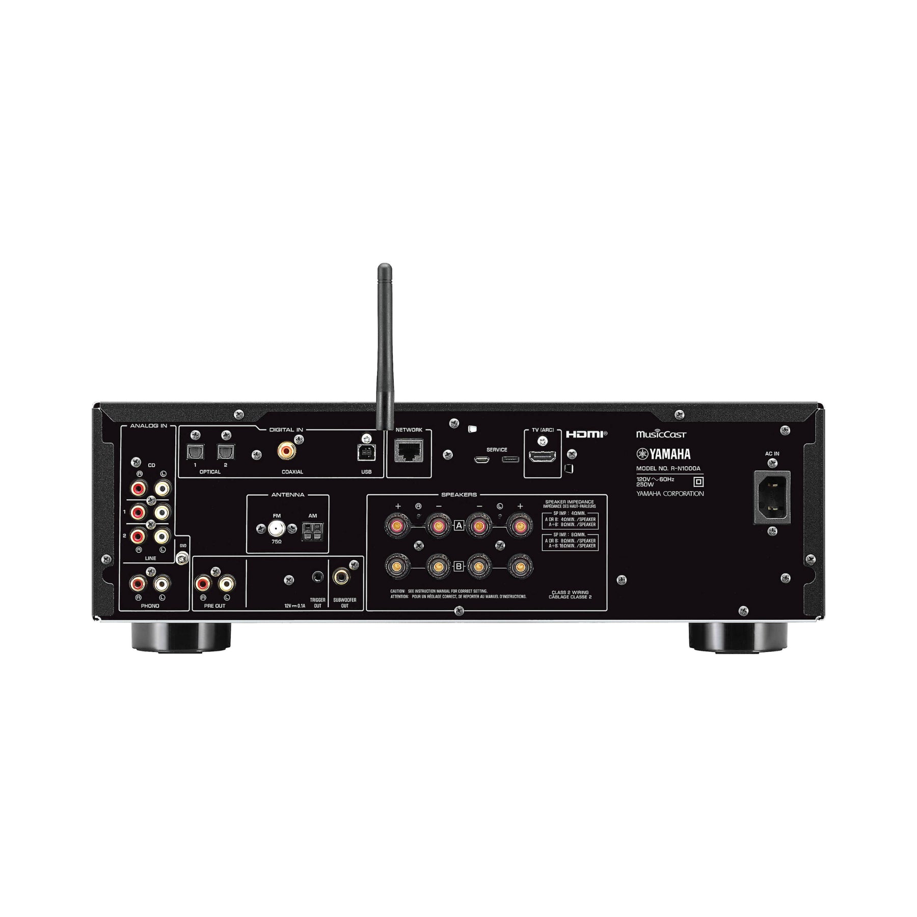 Yamaha R-N1000A Hi-Fi Network Stereo Receiver with Wi-Fi, Bluetooth & Streaming - Perfect for Home Theater & Music Listening