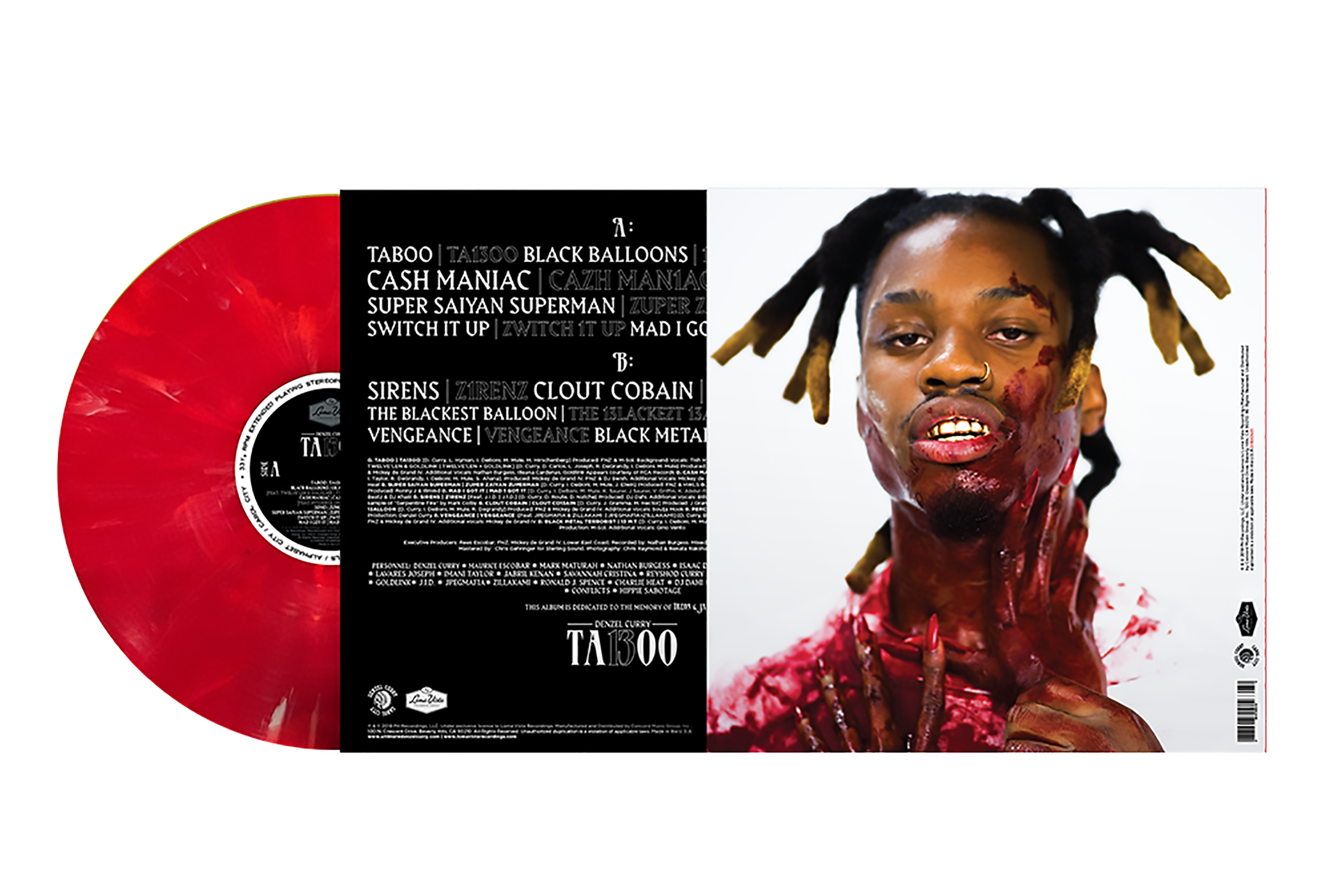 Ta13oo (Colored Vinyl LP) - Limited Edition Hip Hop Album by Denzel Curry - Perfect for Music Collectors & Vinyl Enthusiasts