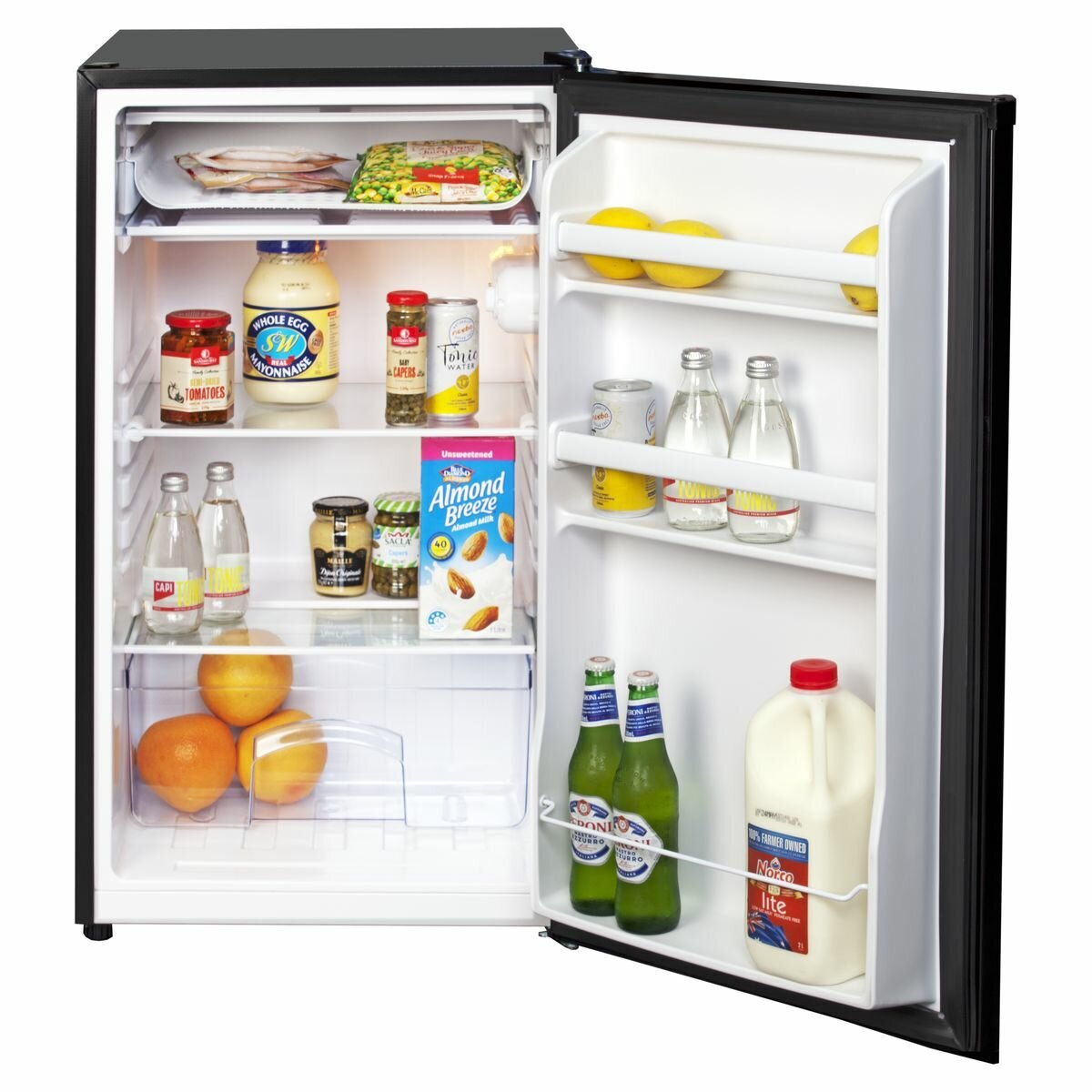 Artusi 126L Single Door Bar Fridge AFR115B - Compact Beverage Cooler for Home, Office & Entertainment Spaces - Perfect for Beer, Wine & Snacks Storage