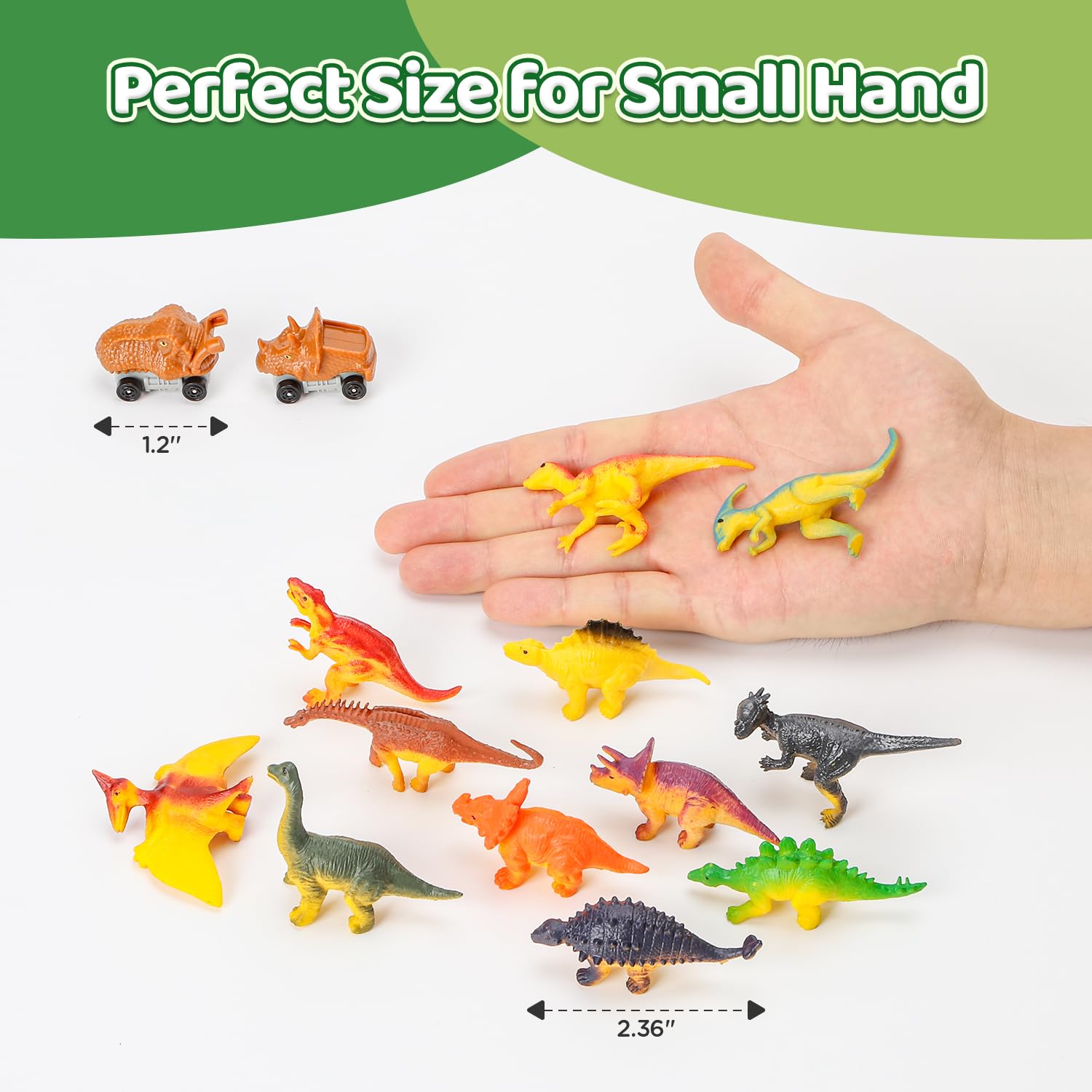 Dinosaur Toys for Kids Ages 3-5 - Interactive Dino Playset with Figures & Cars - Educational STEM Toys for Boys & Girls - Dino Egg Surprise Park - Perfect Birthday Gift for Toddlers (Great for Pretend Play & Learning Activities)