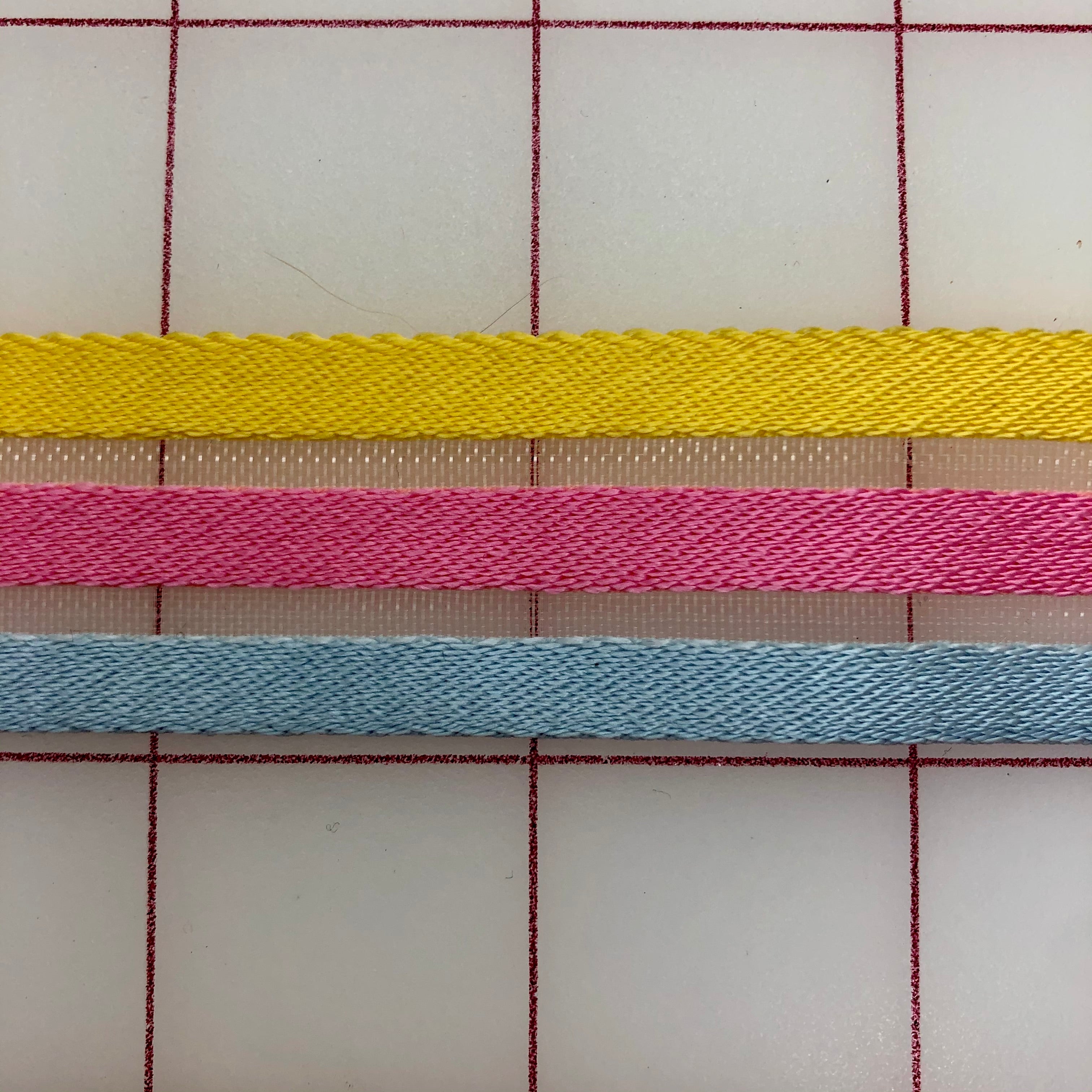 1 Inch Yellow Pink and Blue Horsehair Ribbon for Gift Wrapping, Hair Bows, and DIY Crafts - Perfect for Weddings, Parties, and Home Decor
