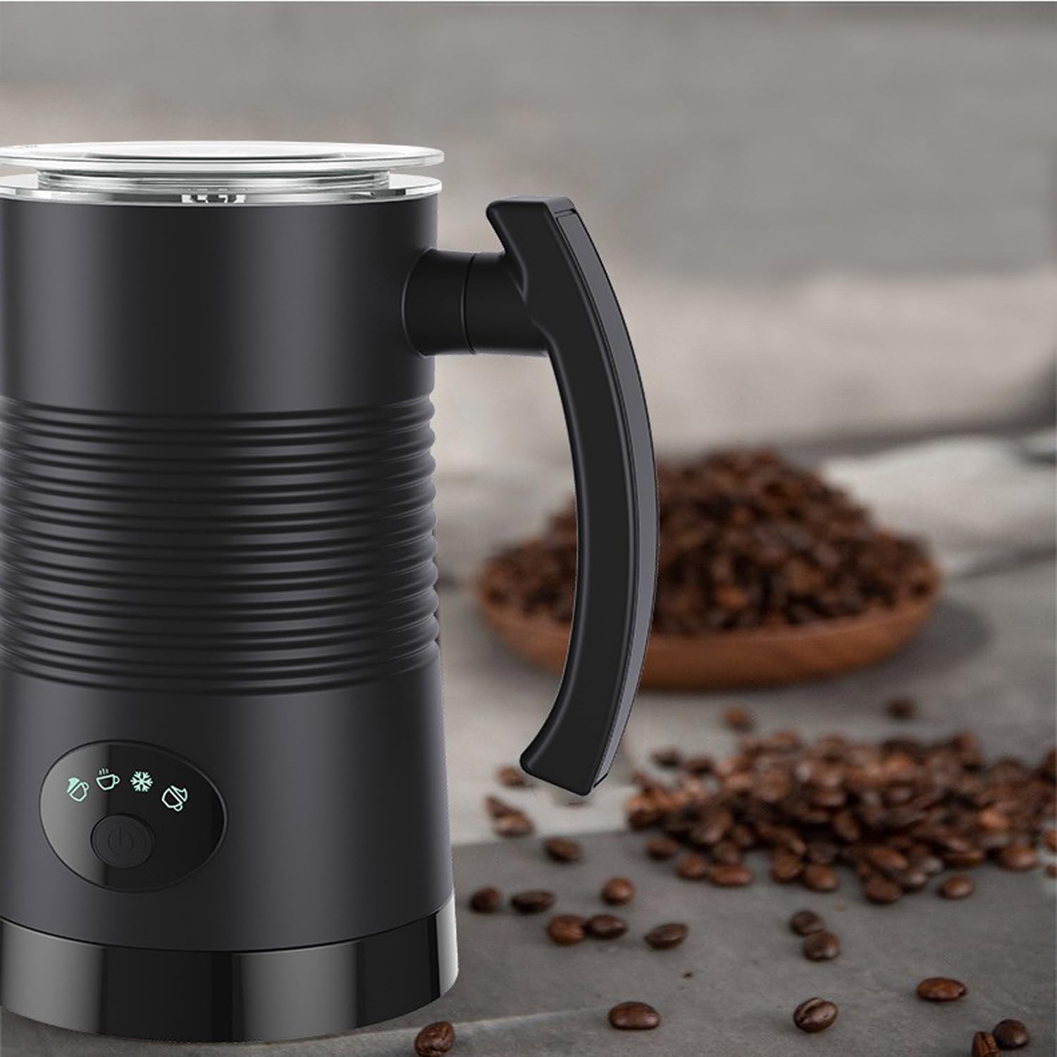 Electric Milk Frother & Warmer - 11.9oz/350ml Stainless Steel Milk Steamer with LED Touch Screen for Coffee, Latte, Cappuccino & Hot Chocolate | DIY Foam Maker for Home & Cafe Use | Perfect for Morning Coffee, Afternoon Tea & Entertaining Guests