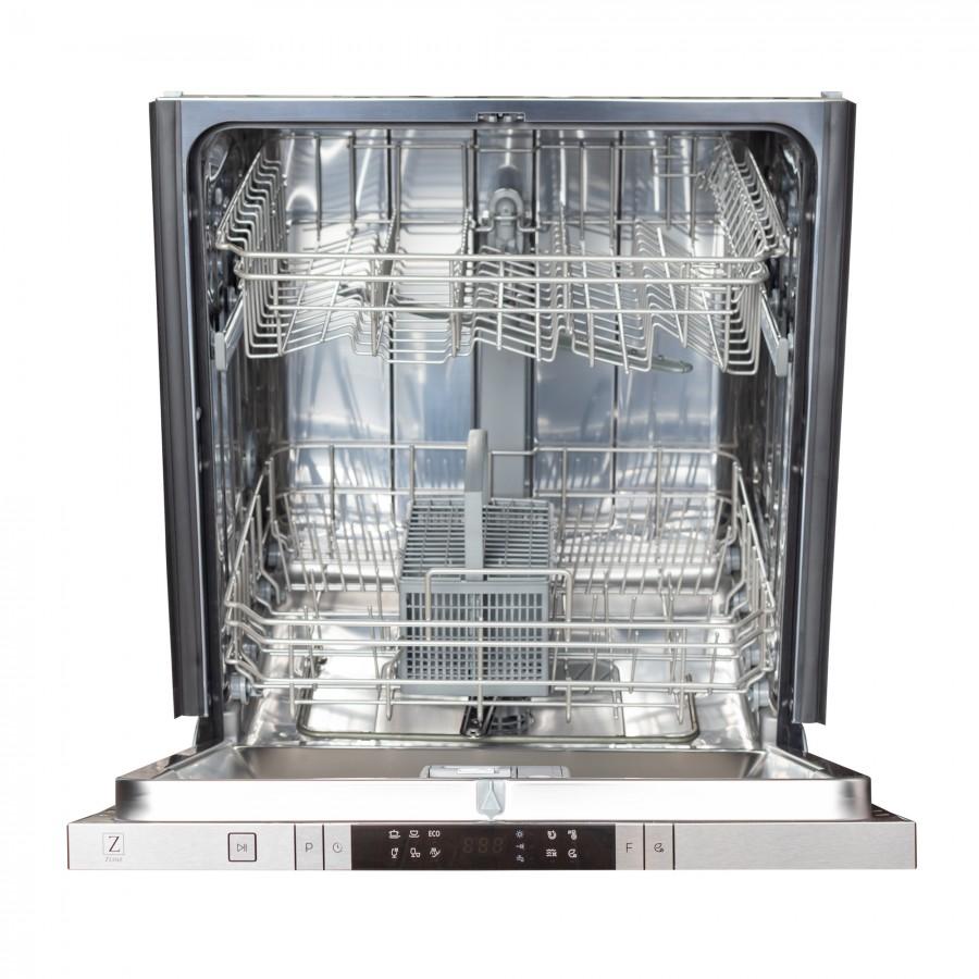 ZLINE 24 Inch Stainless Steel Top Control Dishwasher - Modern Handle Design, Ultra Quiet 52dBa (DW 304 24) - Perfect for Compact Kitchens & Small Spaces