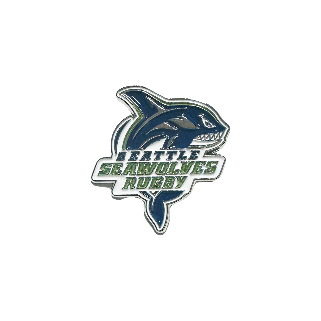 Seattle Seawolves Rugby Enamel Pin - Collectible Sports Fan Accessories for Rugby Lovers - Perfect for Jerseys, Hats & Backpacks