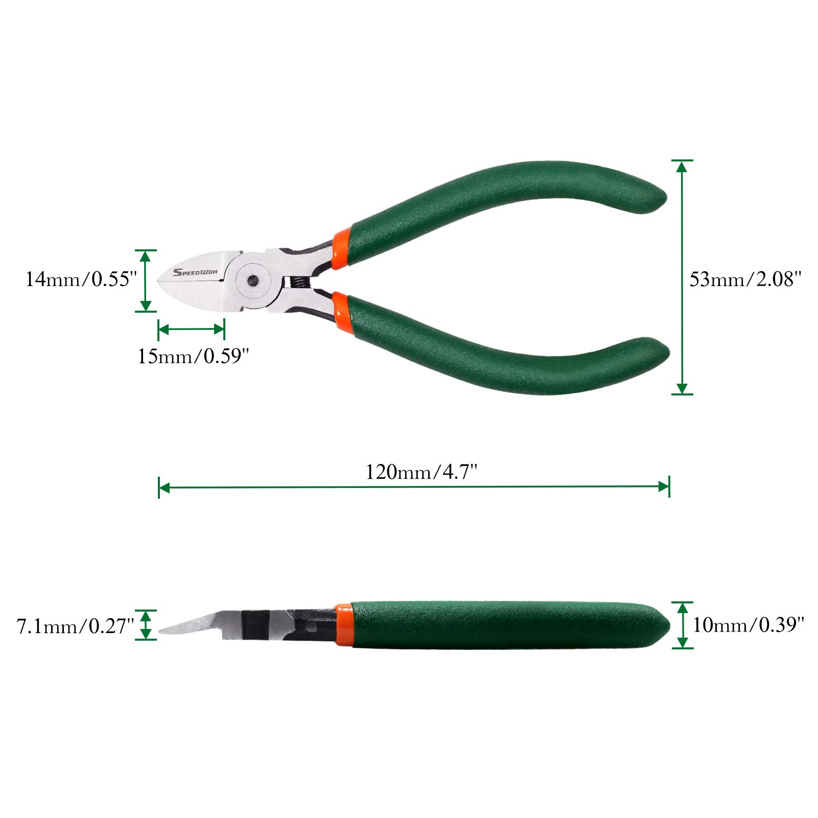 SPEEDWOX 6 Inch Precision Wire Flush Cutters - Spring-Loaded Side Cutting Pliers for Electronics, Jewelry Making, DIY Crafts & Clean Wire Cutting | Professional Hand Tool for Electricians, Hobbyists & Home Improvement