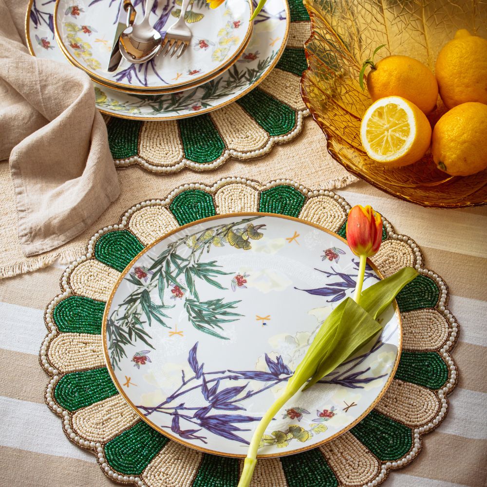 Premium Helene Table Mats Set of 4 - Waterproof & Heat-Resistant Placemats for Dining Table Decor - Perfect for Dinner Parties, Holiday Gatherings & Everyday Use