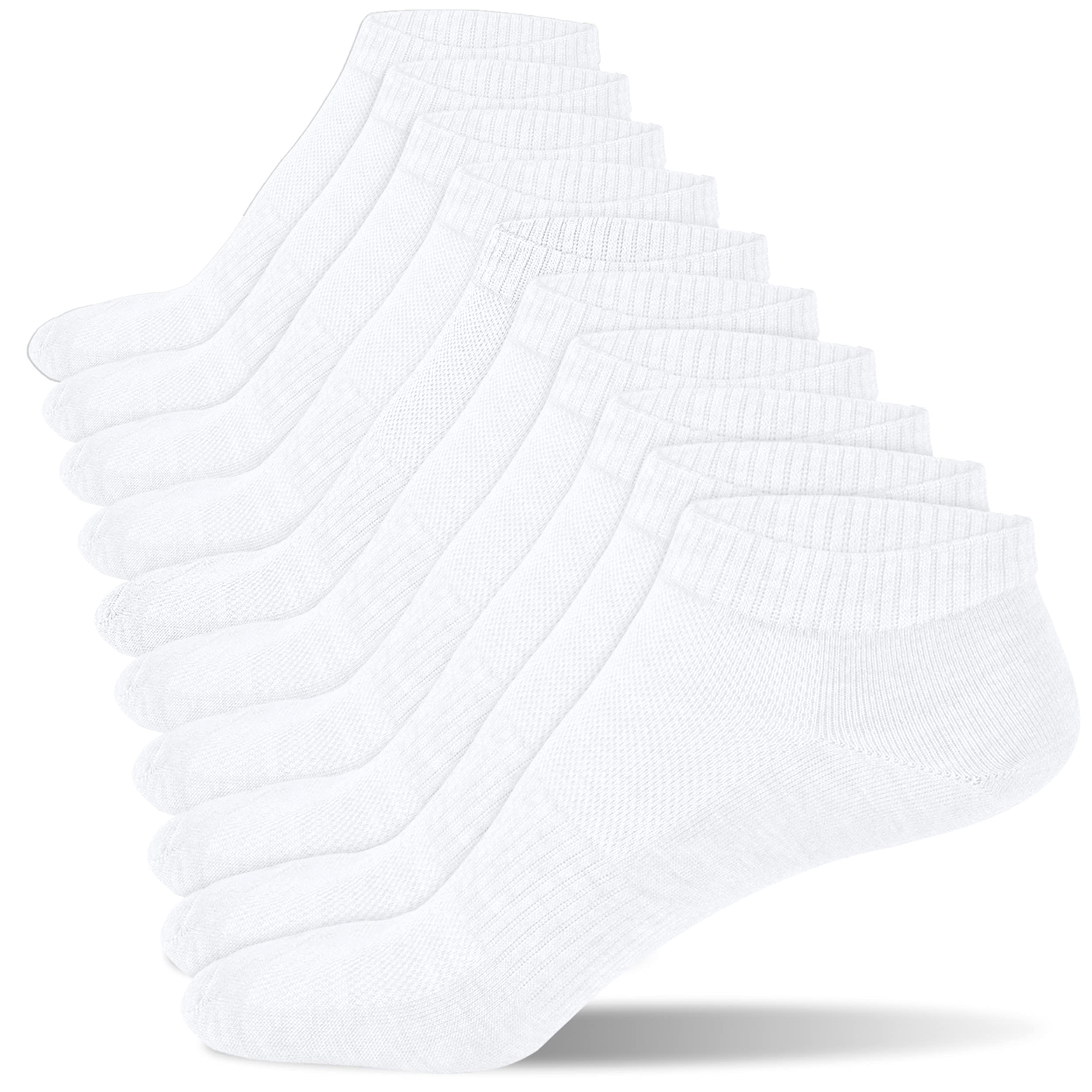 Cozi Foot 5/10 Pairs Women's Ankle Socks - Breathable Athletic Low Cut Socks for Running, Yoga & Workout - Soft Comfortable Everyday Socks for Women