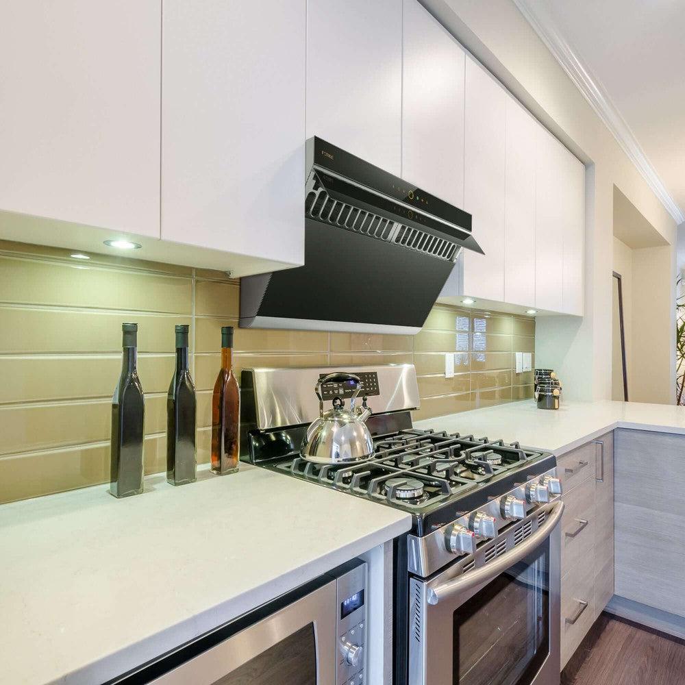 Fotile JQG7505 30-inch 1000 CFM Wall Mount Range Hood with Motion & Touch Control - Stainless Steel Kitchen Vent Hood for Gas Stove, Perfect for Modern Home Cooking & Smoke Removal