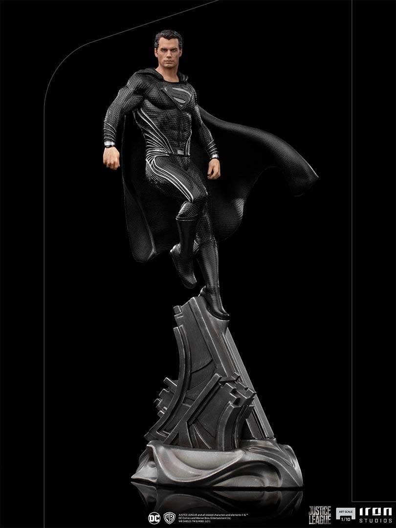 Iron Studios Zack Snyder's Justice League Superman Black Suit BDS Art Scale 1/10 Statue - Premium Collectible for DC Fans & Home Display