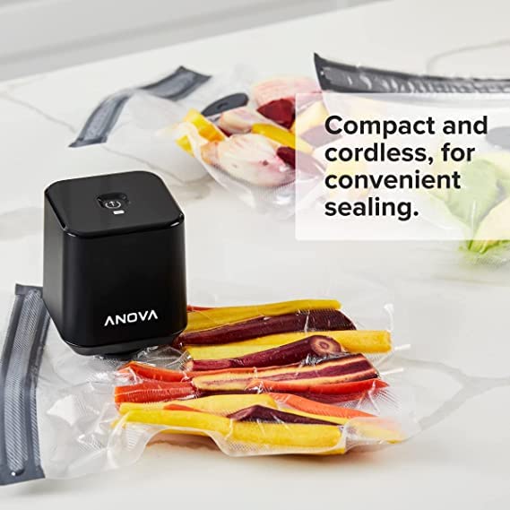 Precision Port™ Handheld Vacuum Sealer for Food Storage - Compact & Portable Kitchen Appliance for Sous Vide, Meal Prep & Travel | Preserves Freshness of Meat, Cheese & Leftovers