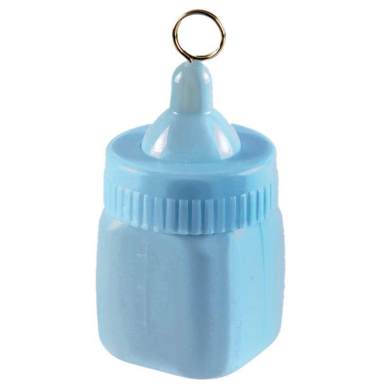 Blue Baby Bottle Balloon Weight for Newborns - Safe & Non-Toxic Baby Shower Decorations | Perfect for Birthday Parties, Gender Reveals, and Nursery Decor
