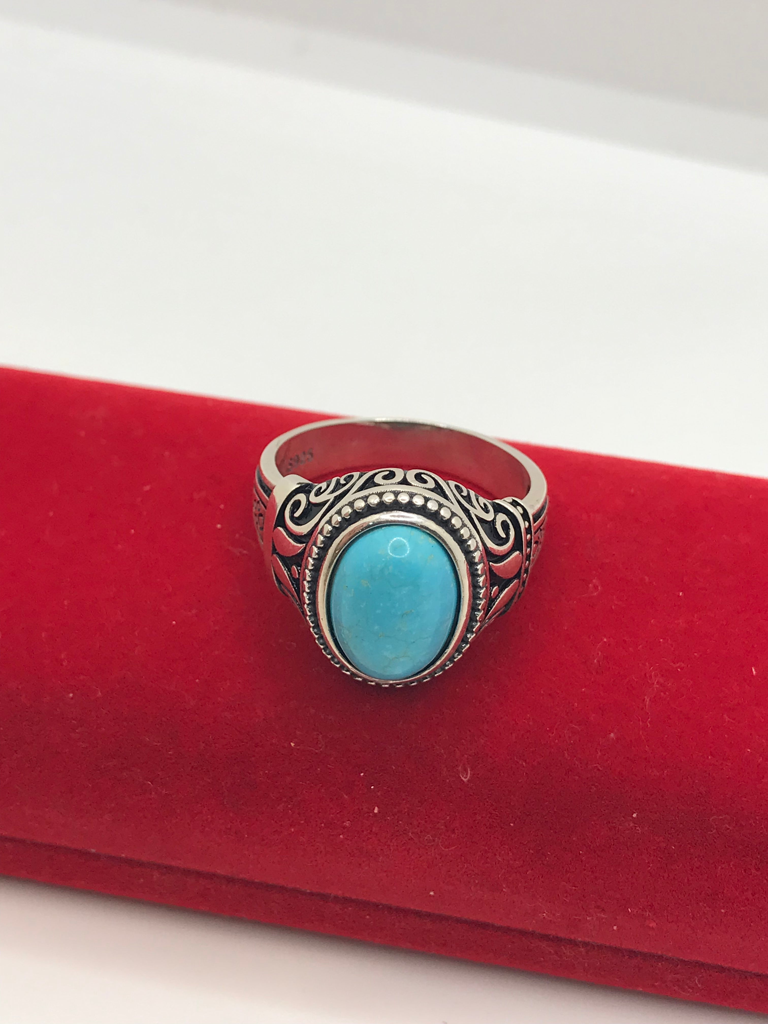 Sterling Silver Turquoise Stone Ring for Women - Handmade Boho Jewelry, Perfect for Gifts, Weddings & Everyday Wear