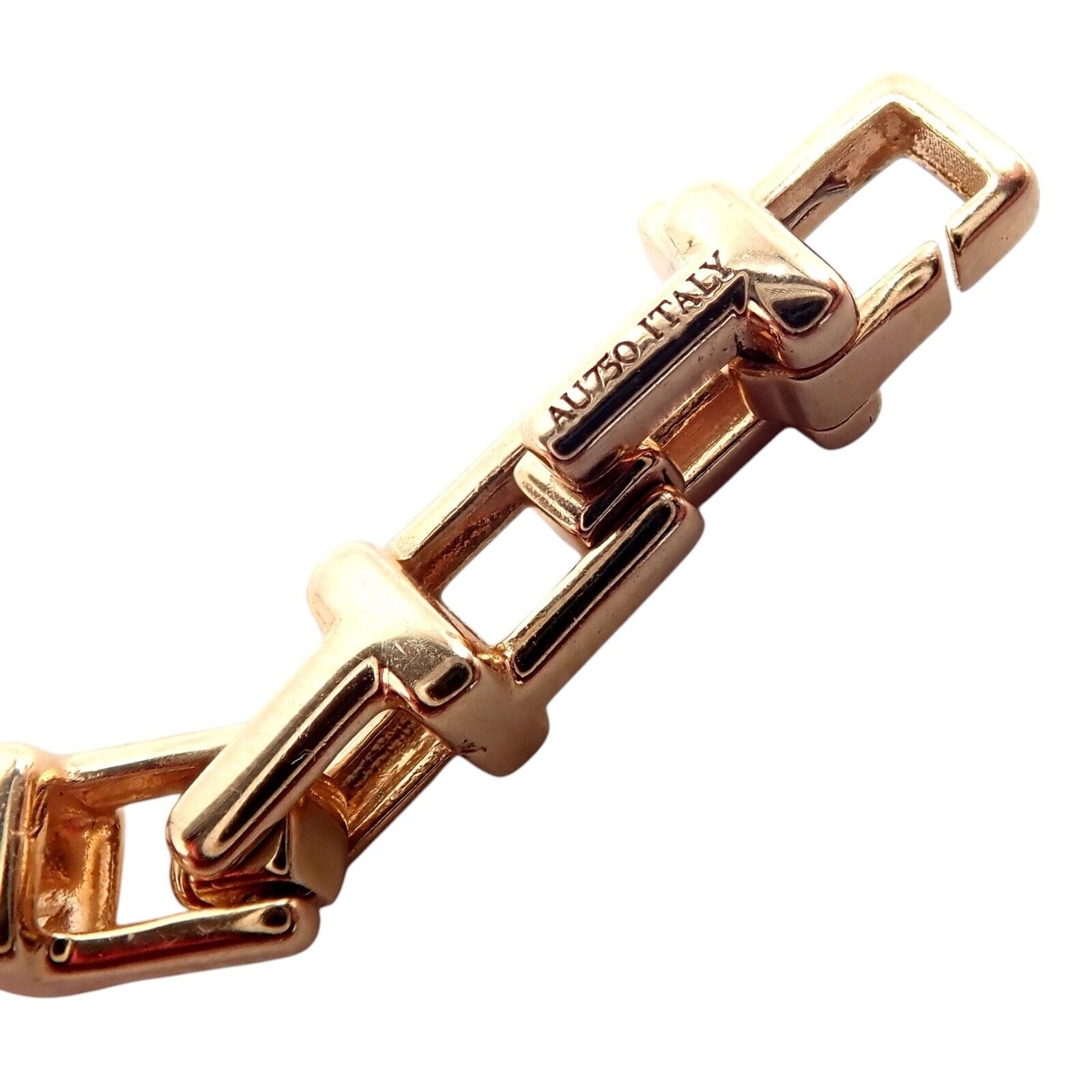 Authentic Tiffany & Co 18k Rose Gold T Chain Link Long Necklace 20.5 Inches - Elegant Jewelry for Women, Perfect Gift for Anniversary, Birthday & Special Occasions