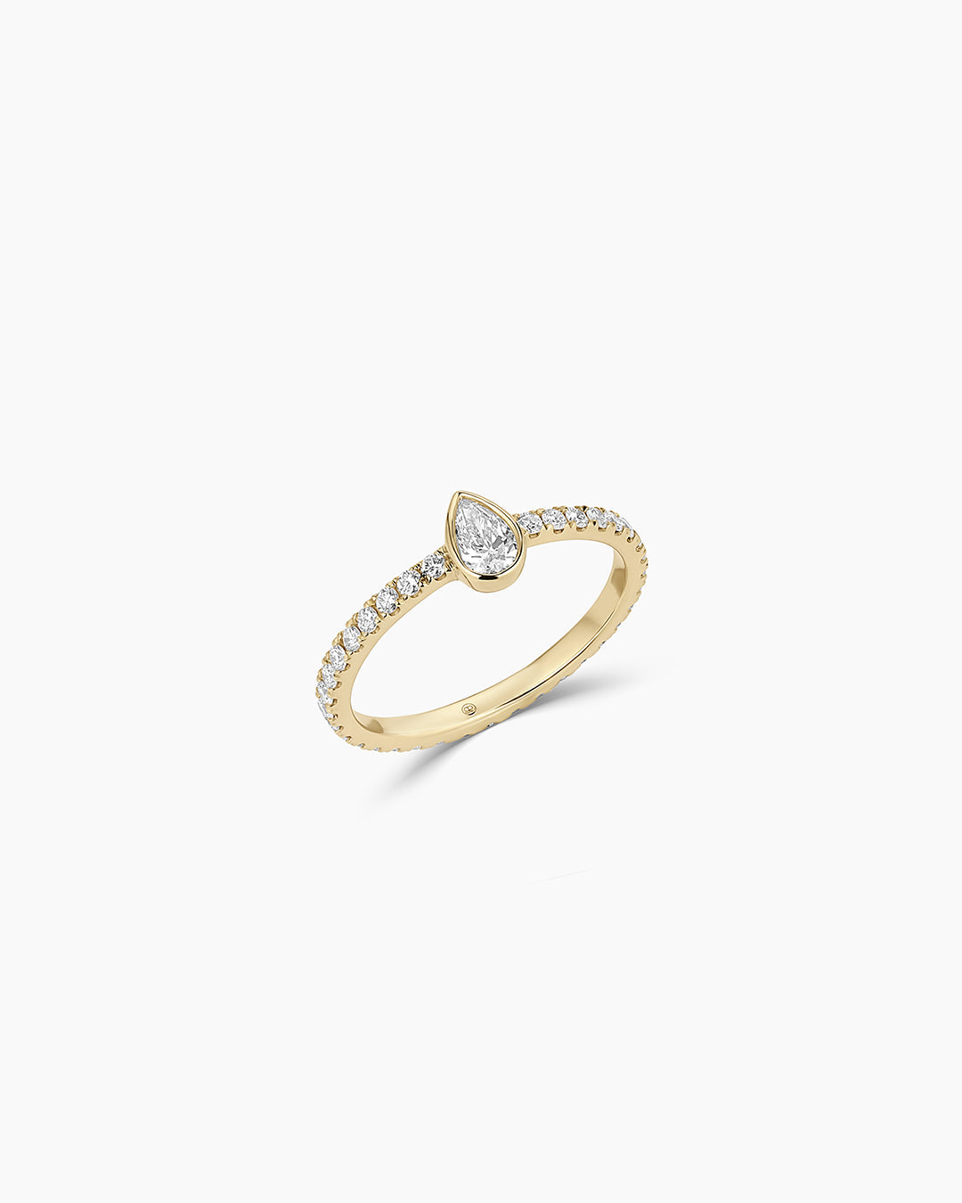 Lab Grown Diamond Pear Eternity Ring for Women - 14K White Gold Wedding Band, Anniversary Gift, Engagement Ring - Perfect for Bridal Jewelry & Special Occasions