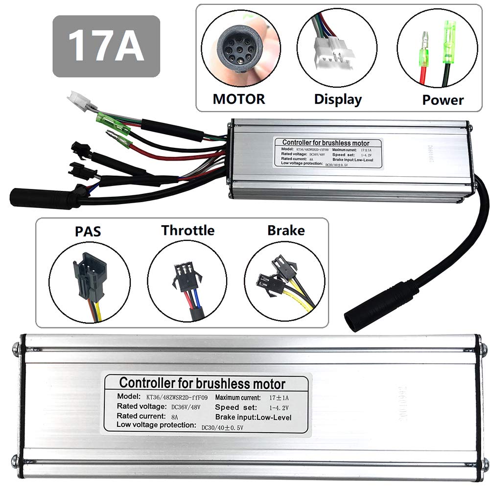 High-Performance 17A Dual-Drive Electric Bike Controller - Efficient E-Bicycle Motor Speed Controller for DIY Bike Upgrades & Commuting
