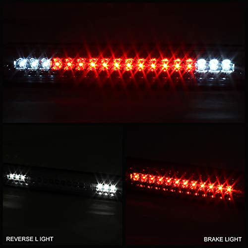 AKKON Black Bezel Tail Brake Lights + Smoked 3rd Brake Light for 1988-1998 Chevy C/K Series, GMC Sierra, Silverado, Tahoe, Suburban & Blazer - Upgrade Your Truck's Style & Safety (Perfect for Night Driving & Off-Road Adventures)