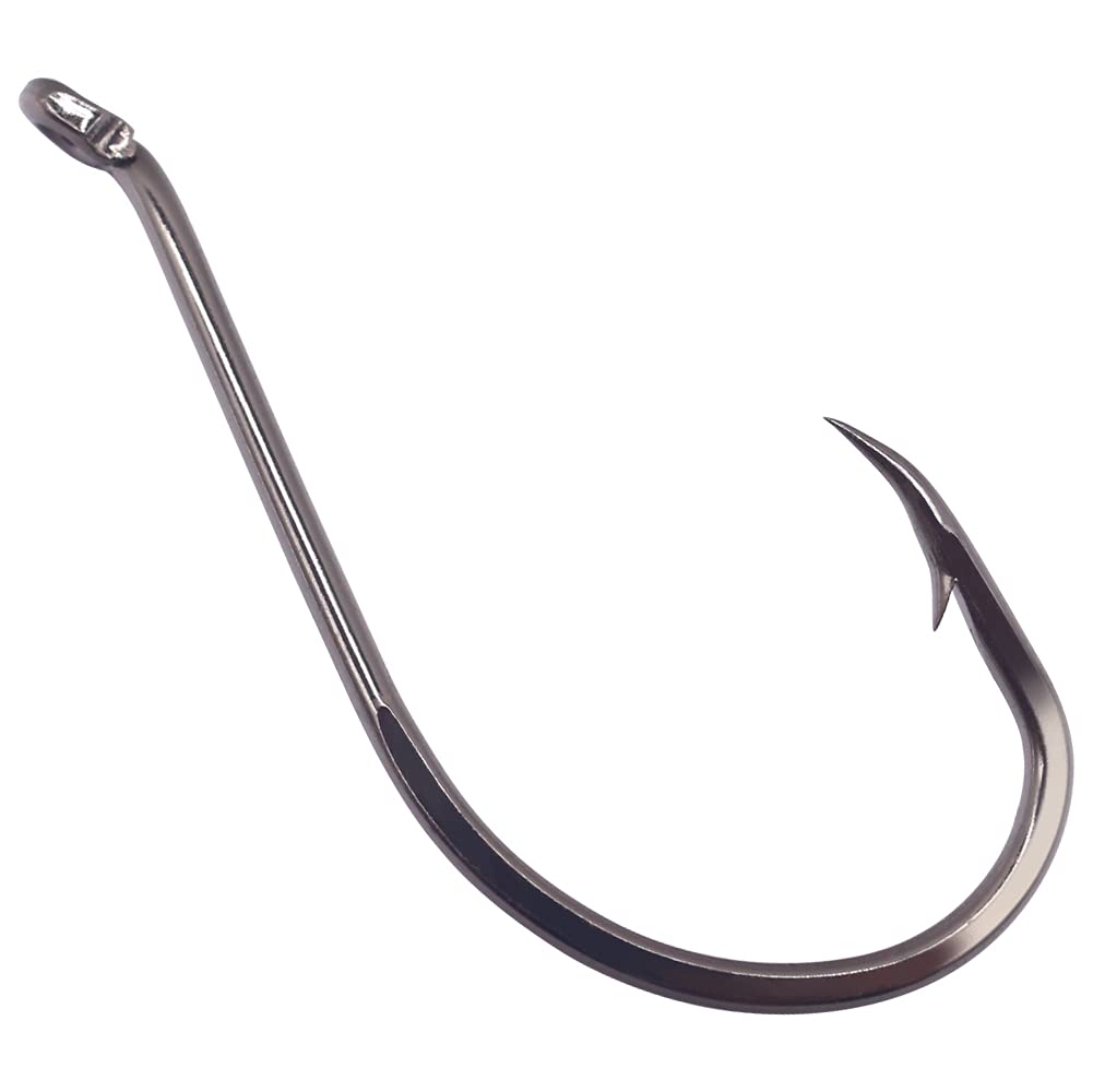 Octopus Fishing Hooks - 100/50 Pack Circle Beak Hooks for Freshwater & Saltwater Fishing - Red & Black Hooks for Bass, Trout, Catfish - Ideal for Bait Fishing, Trolling, and Shore Casting
