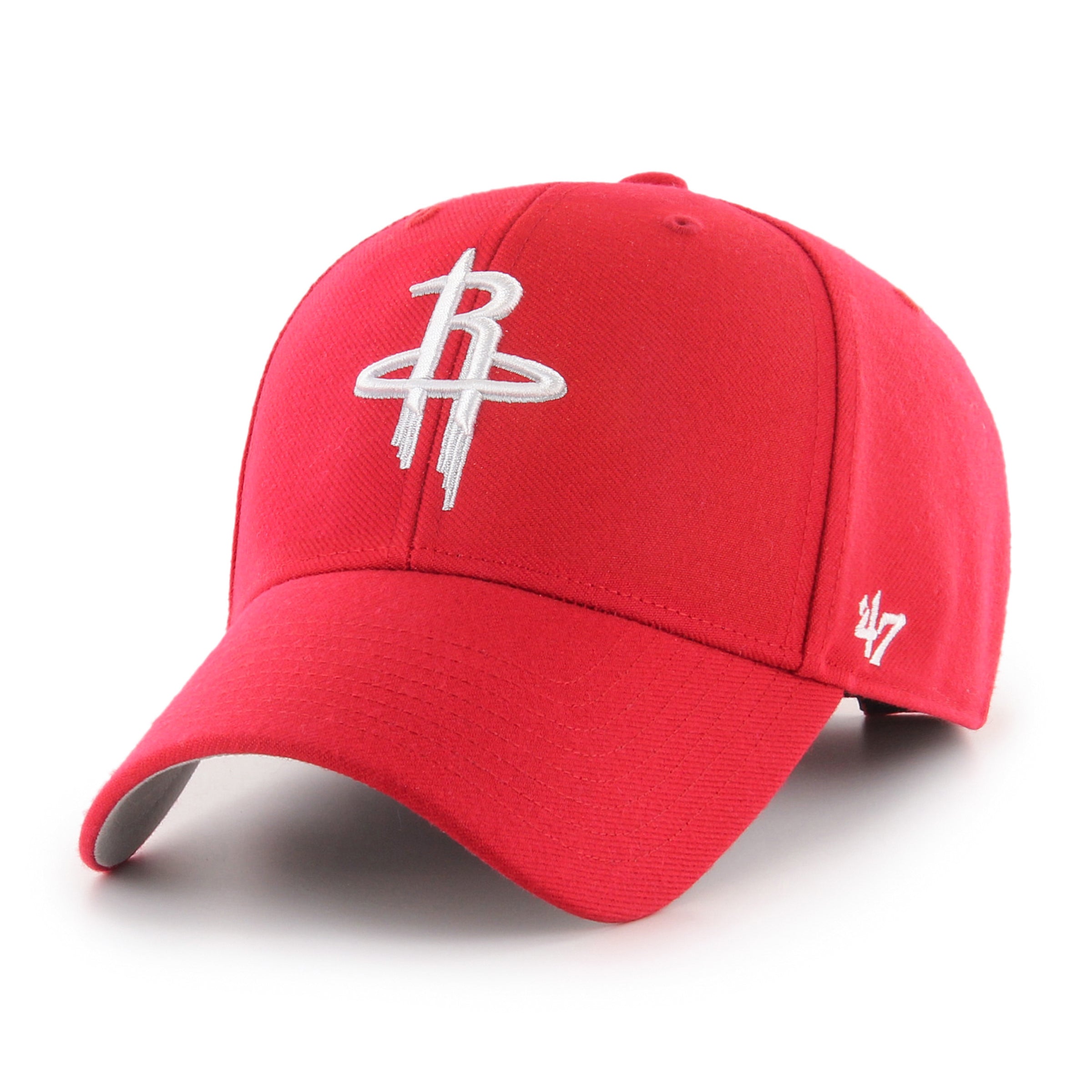 47 Brand Houston Rockets MVP Adjustable Snapback Hat - Red - Perfect for Basketball Games, Outdoor Activities & Casual Wear