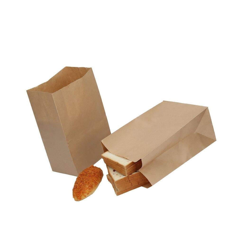 **Eco-Friendly Kraft Paper Lunch Bags - 500 Pack (6LB, Brown) - Durable & Reusable Grocery Bags for School, Office, Picnics & Takeout**