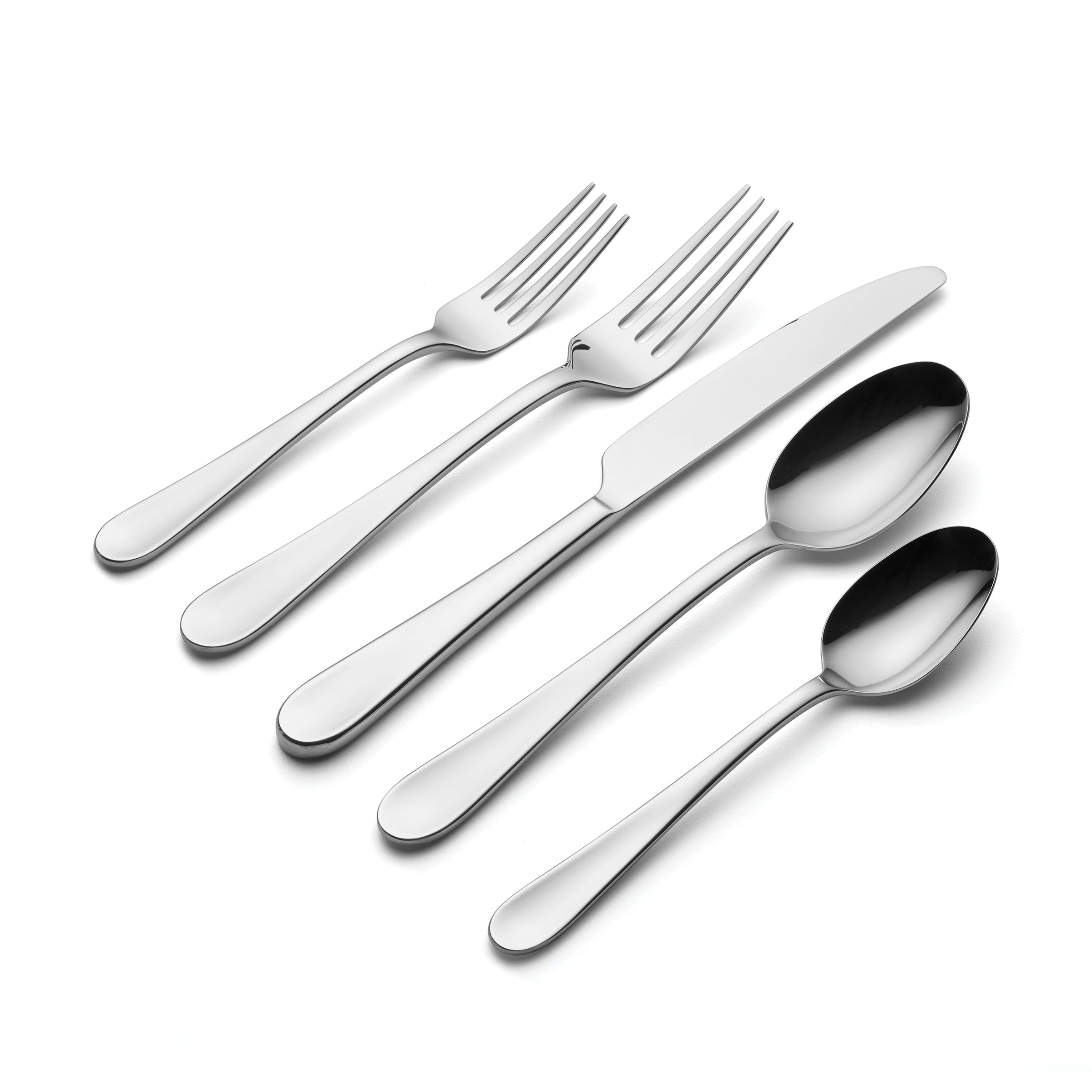 Grant 20-Piece Stainless Steel Flatware Set - Elegant Silverware for Everyday Dining, Dinner Parties & Gifts | Durable & Dishwasher Safe Cutlery Set
