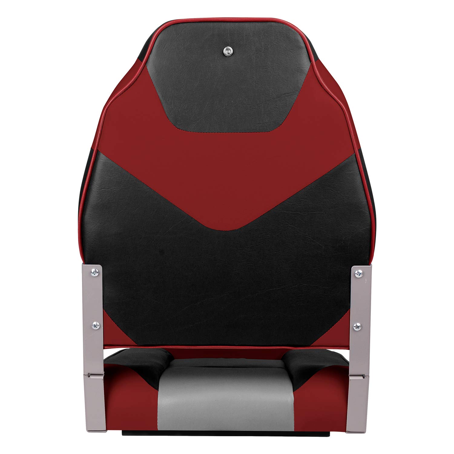 Leader Accessories Elite Low/High Back Folding Fishing Boat Seat - 2 Pack Comfortable Marine Chairs for Fishing Boats, Kayaks & Outdoor Adventures