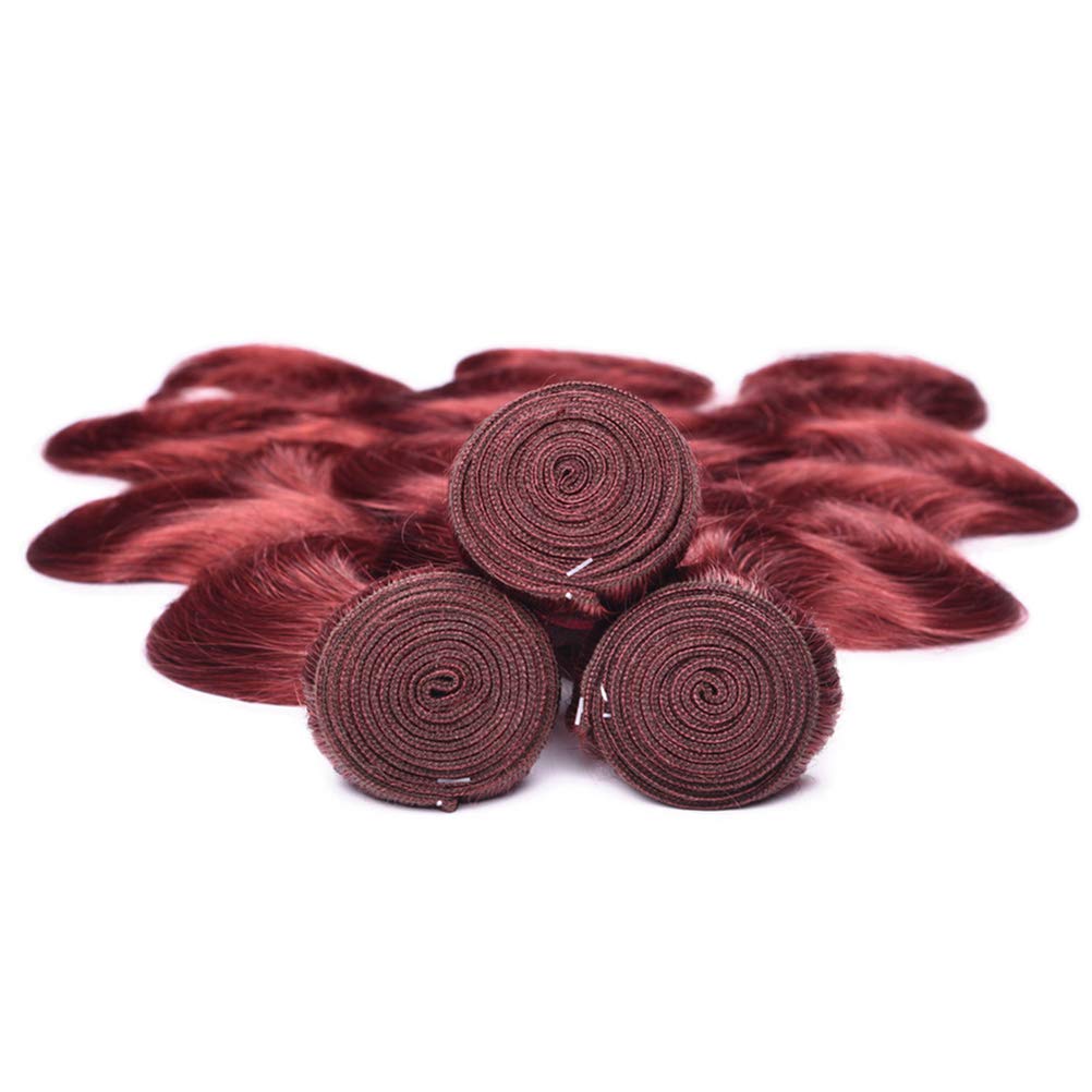 Premium 8A Brazilian Virgin Human Hair Bundles - 3 Bundles Body Wave Hair Extensions (20