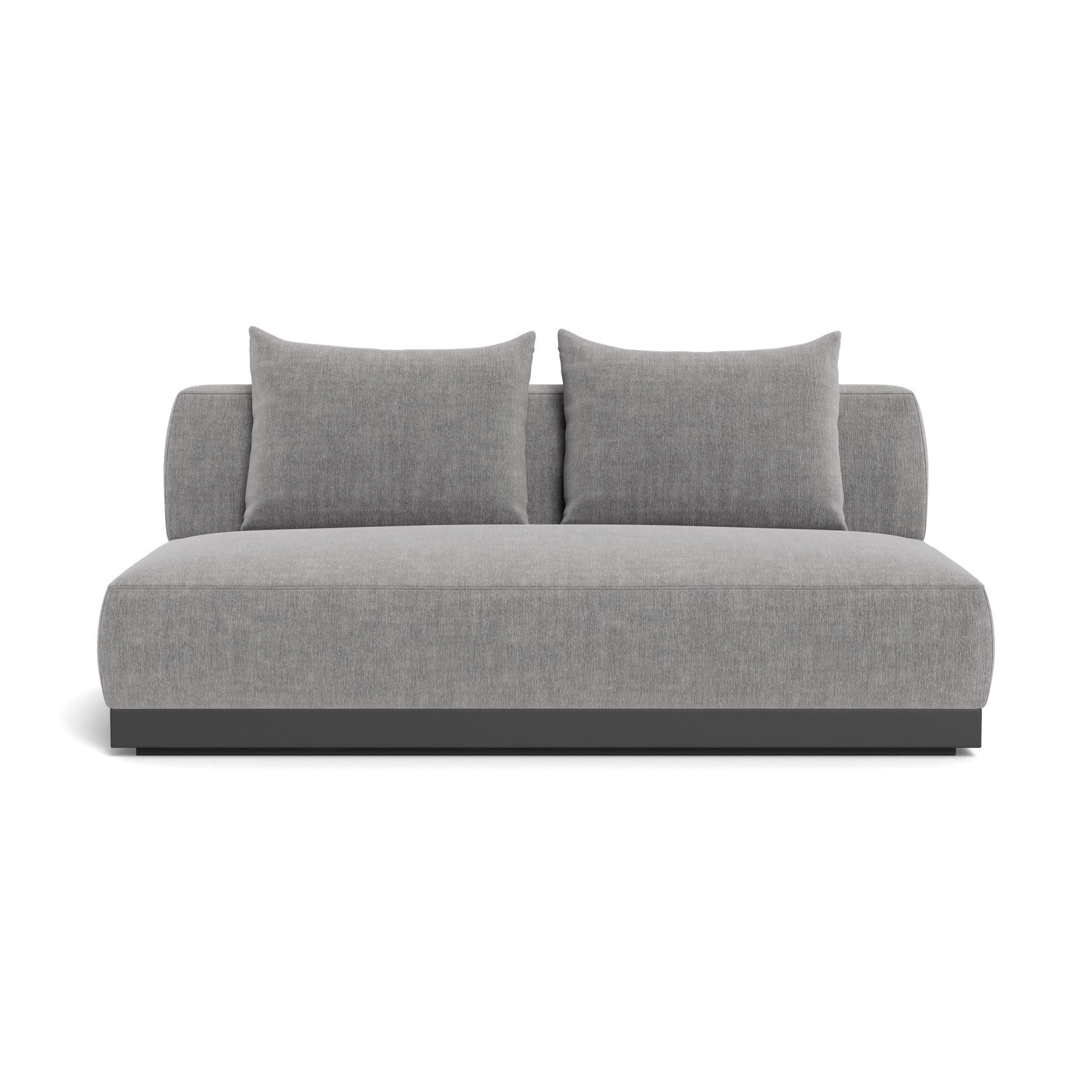 Amalfi 2-Seat Armless Sofa - Modern Loveseat for Small Spaces, Living Room, Apartment & Office - Soft Fabric Upholstery, Comfortable Seating for Relaxing & Socializing