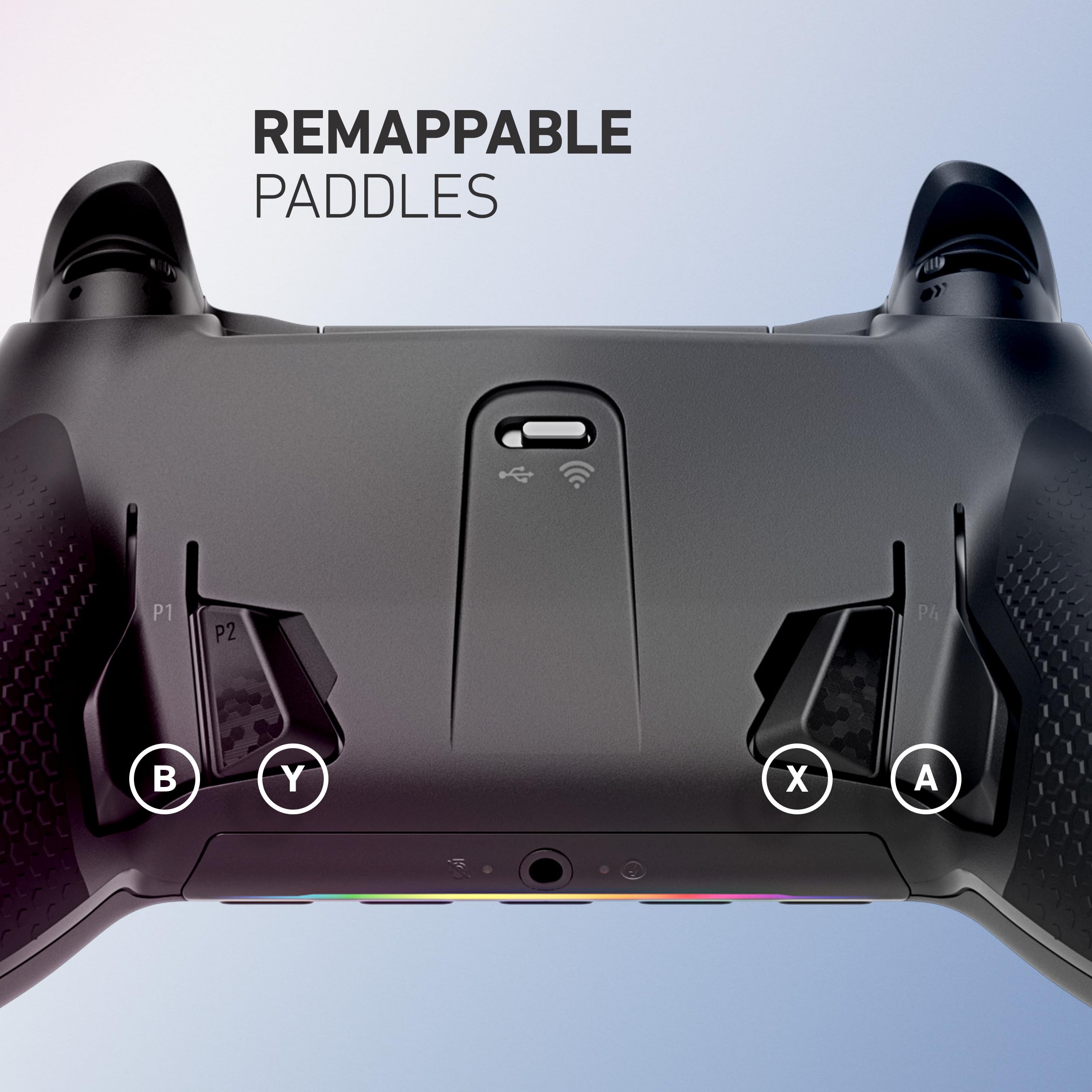 SCUF ENVISION PRO Wireless Gaming Controller for PC - 5 Remappable G-Keys & Back Paddles - Instant Triggers - iCUE Compatible - Steel Gray (Renewed) - Perfect for FPS, RPG & Competitive Gaming
