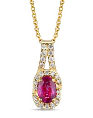 Passion Ruby Split Necklace - Elegant Red Gemstone Jewelry for Women | Perfect for Valentine's Day, Anniversary & Romantic Date Nights