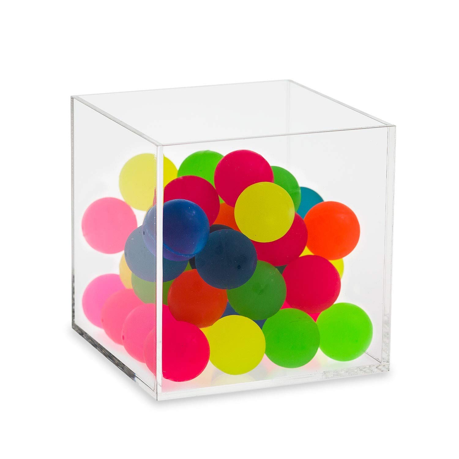 Source One 5-Sided Clear Acrylic Display Bin - Perfect for Gift Shops, Toy Stores & Retail Countertop Displays - Organize Toys, Candy & Small Merchandise