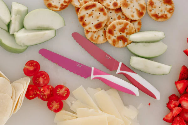 Kiddikutter Child Safe Knife - Stainless Steel Safety Knife for Kids, Toddlers & Beginners - Perfect for Cooking, Baking & Learning Kitchen Skills