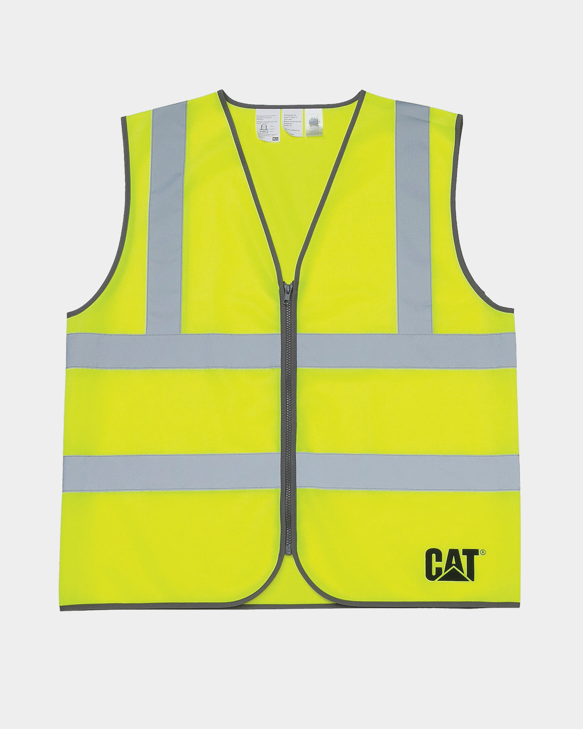 High Visibility Safety Vest for Men - Reflective Zip-Up Work Vest for Construction, Cycling & Outdoor Activities
